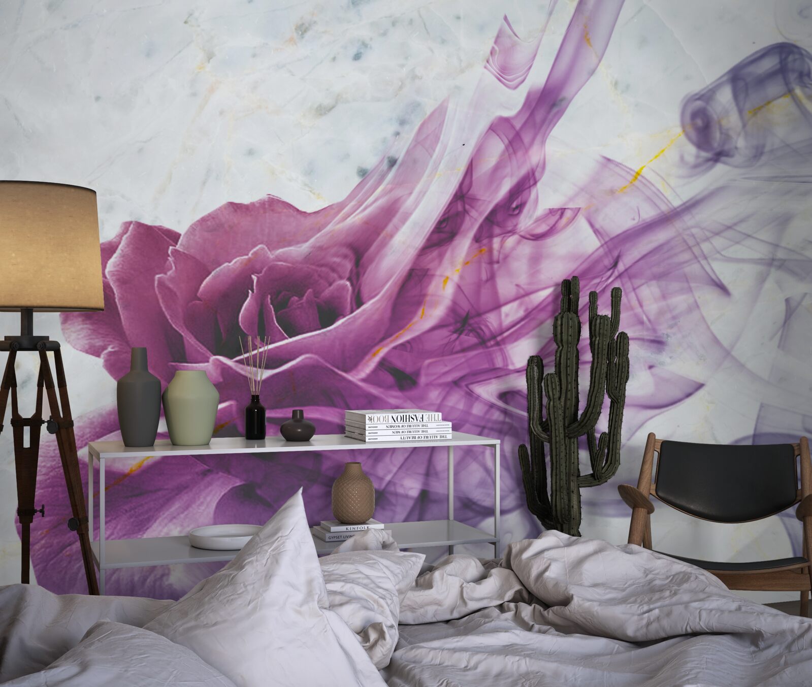 Fototapeta hmla z fialového kvetu