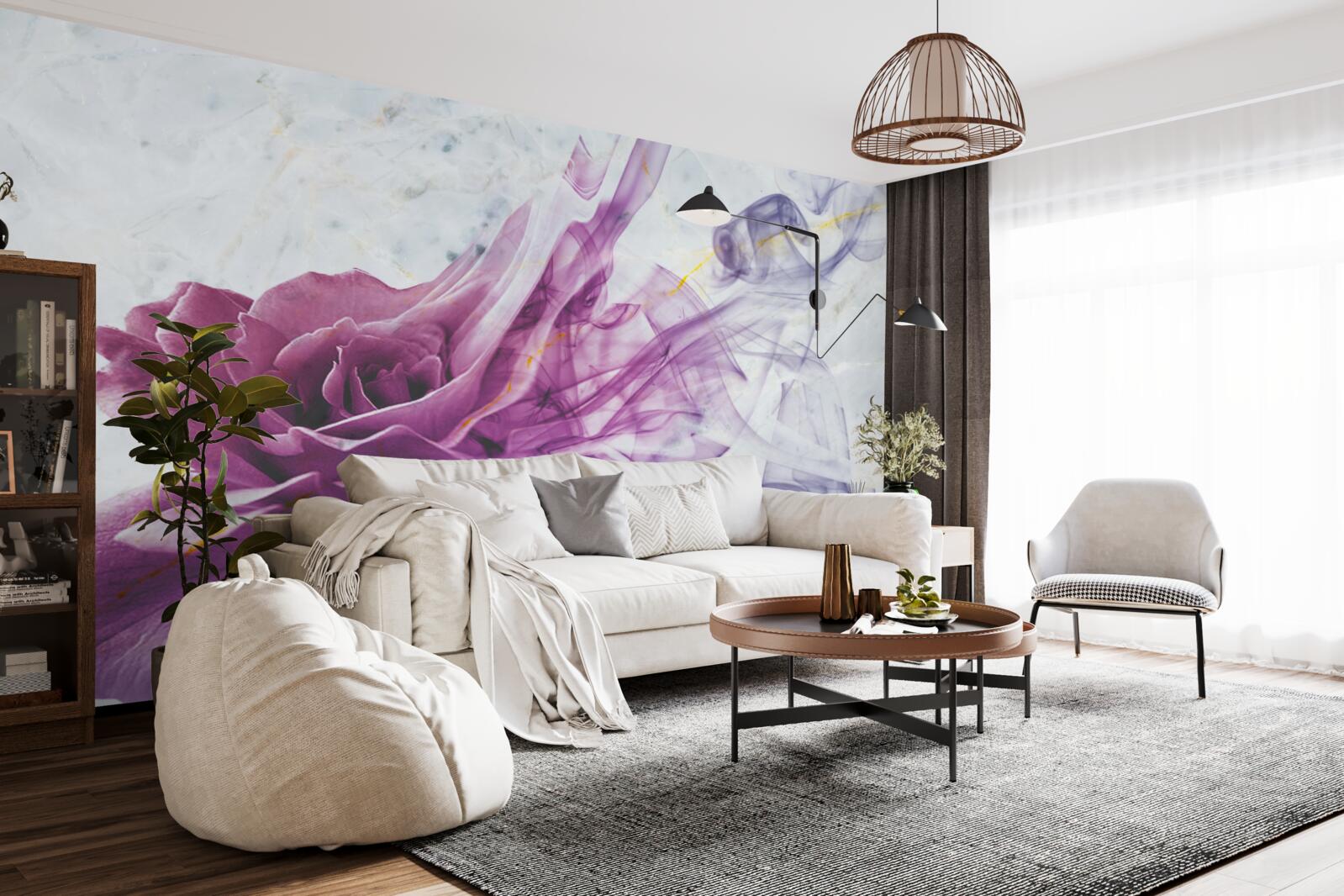 Fototapeta hmla z fialového kvetu