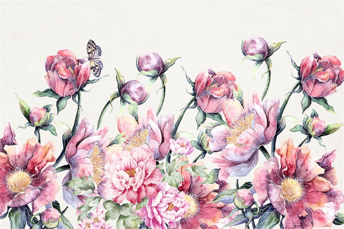 Fototapeta kvety v rôznych farbách