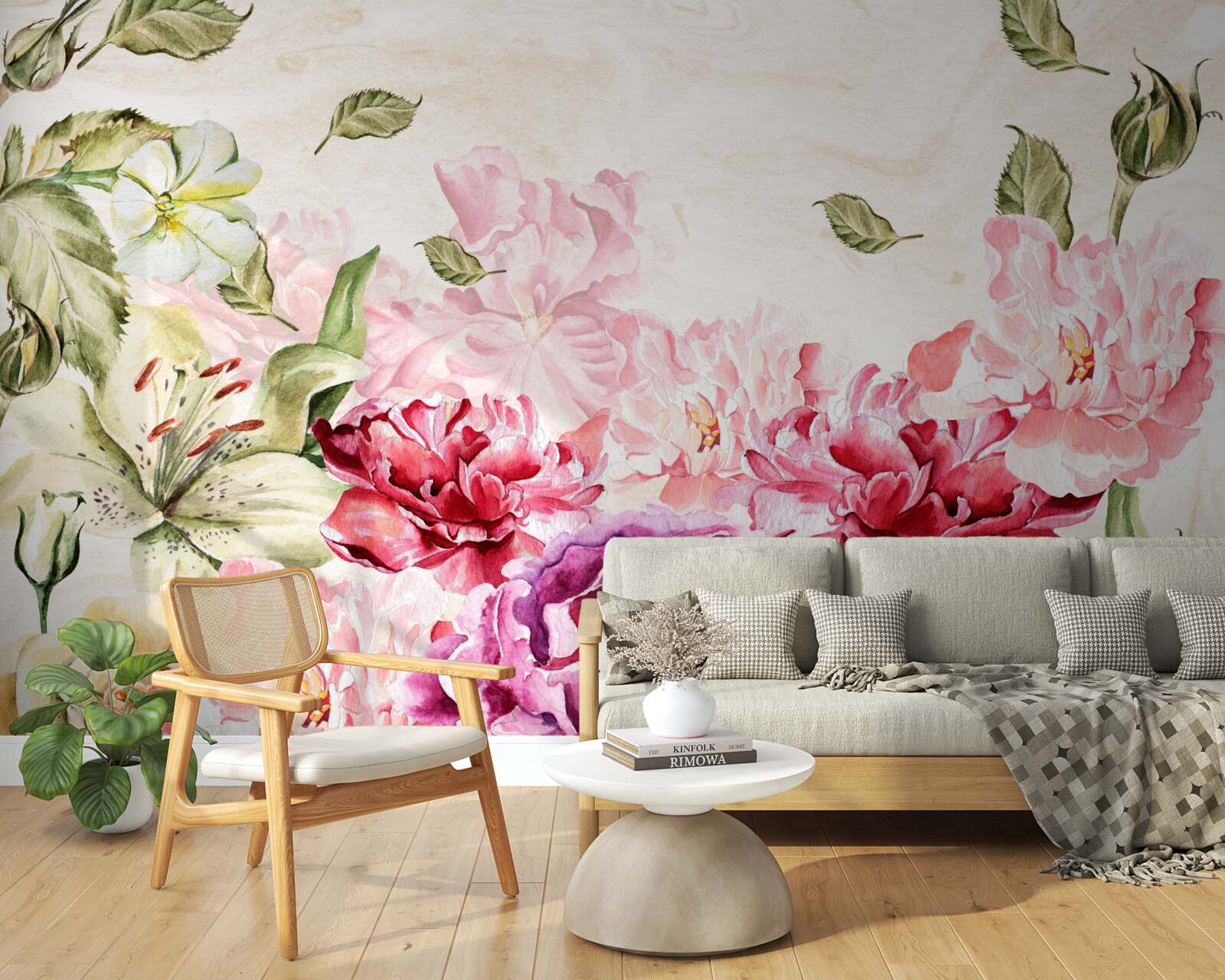 Fototapeta Kvety prichádzajú v bohatých a ženských odtieňoch