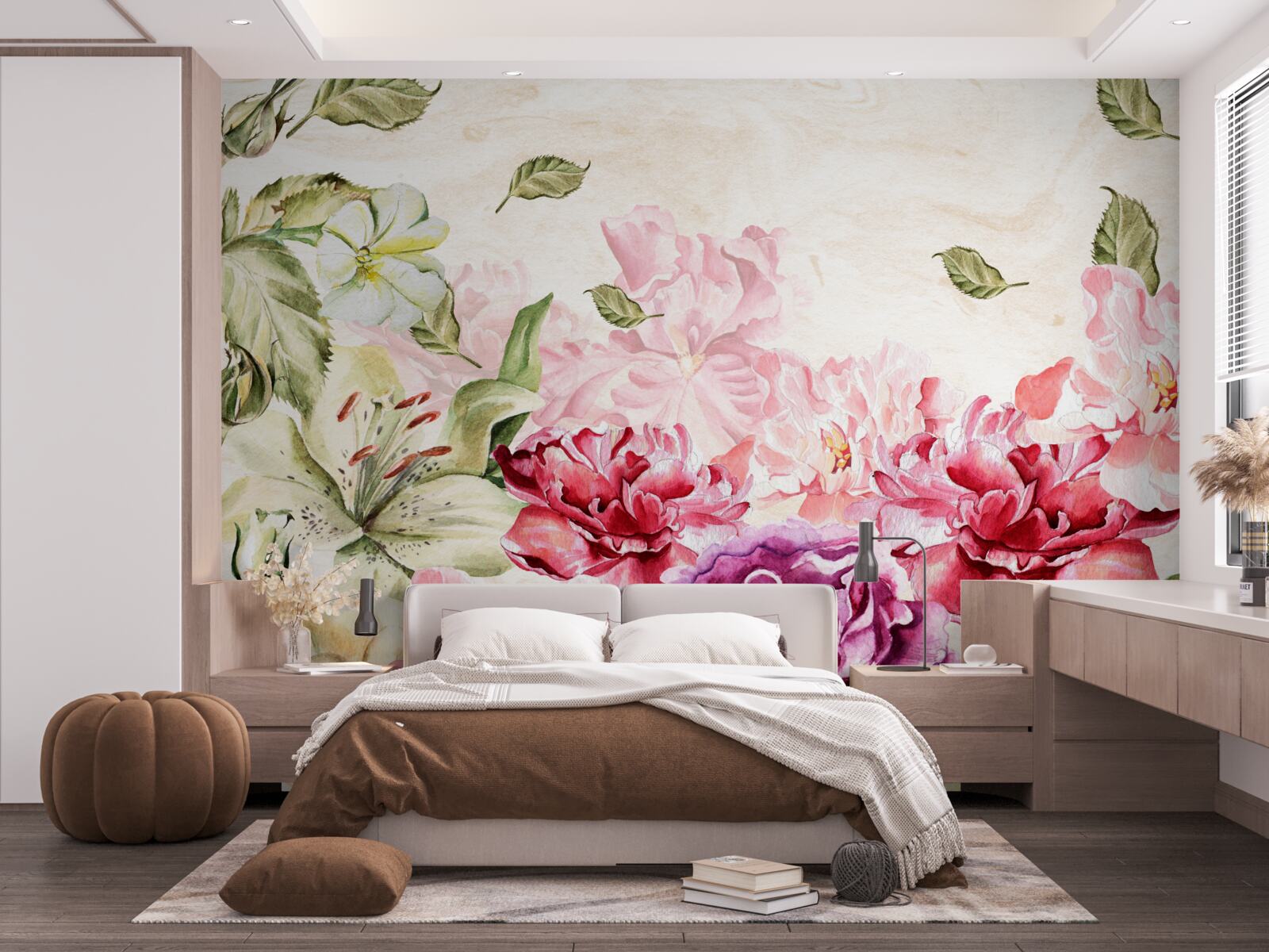 Fototapeta Kvety prichádzajú v bohatých a ženských odtieňoch