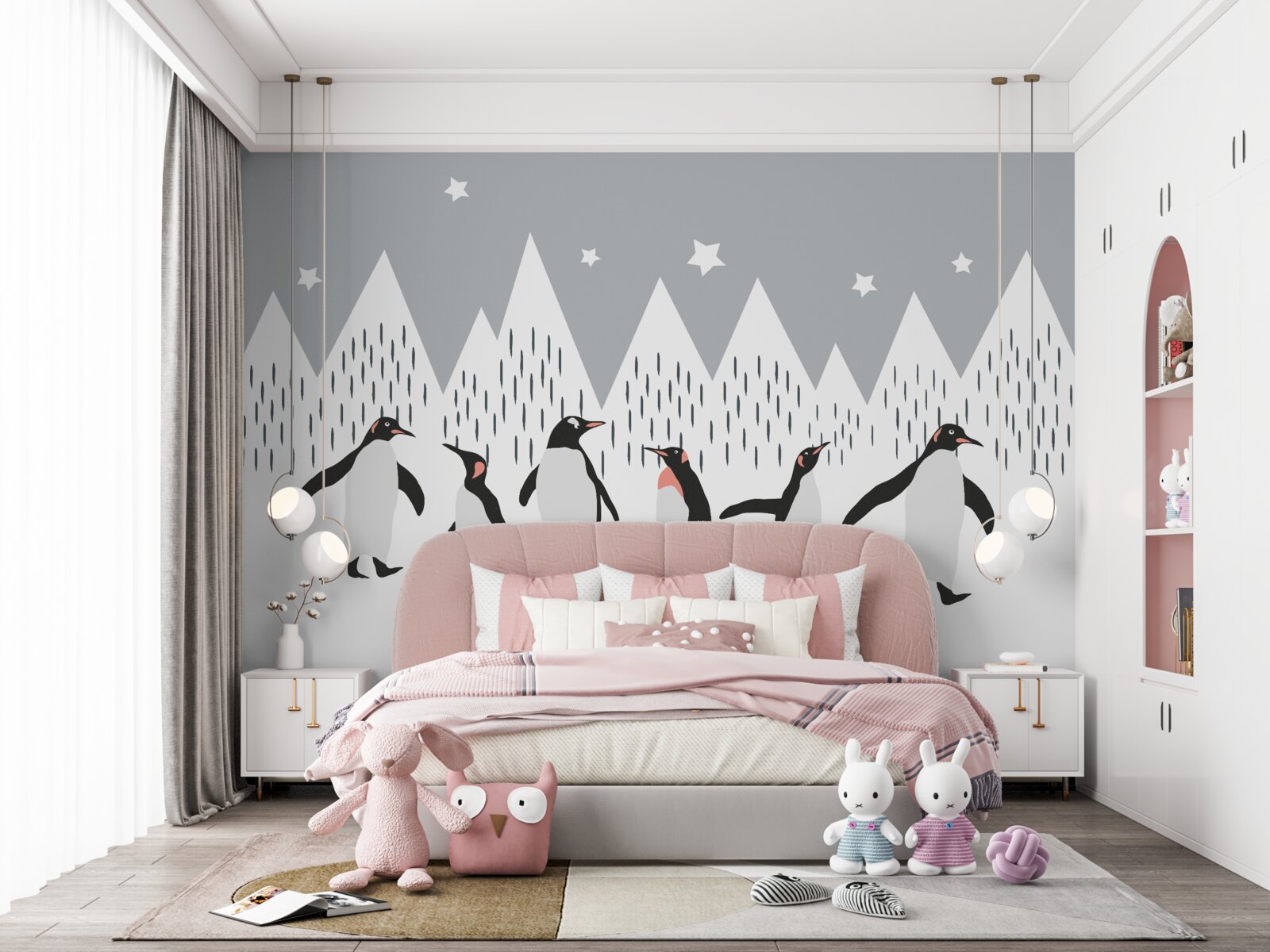 Fototapeta tučniaky idú na prechádzku