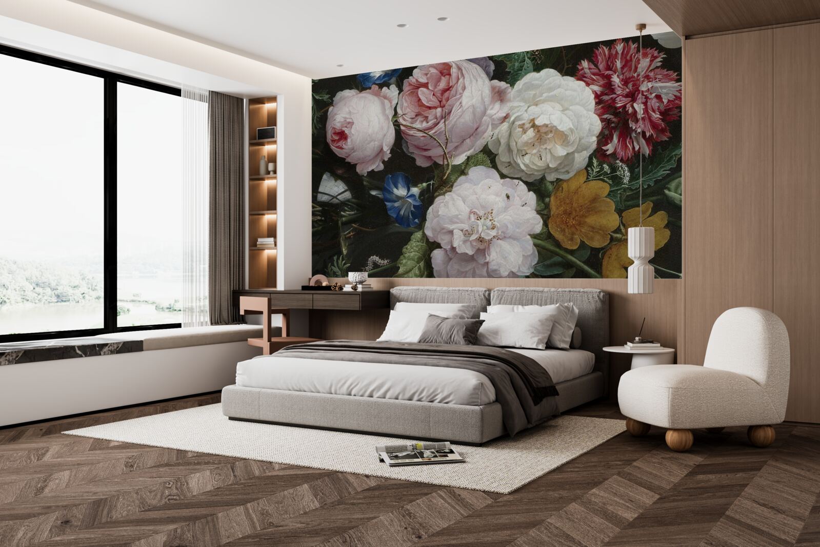 Fototapeta Veľké pastelové kvety