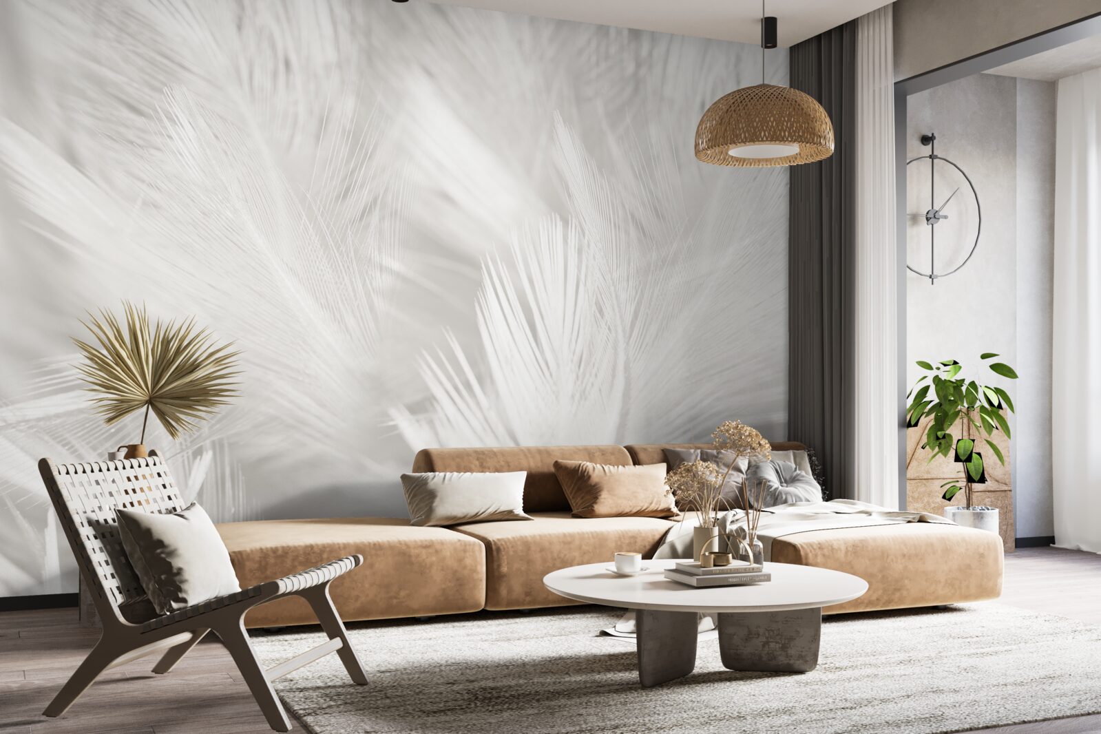 Fototapeta veľa bielych pierok