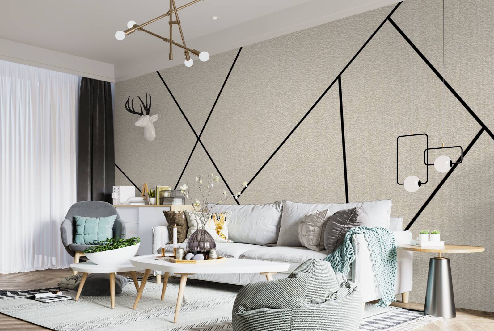 Fototapeta stena majú krásne, tvrdé telá