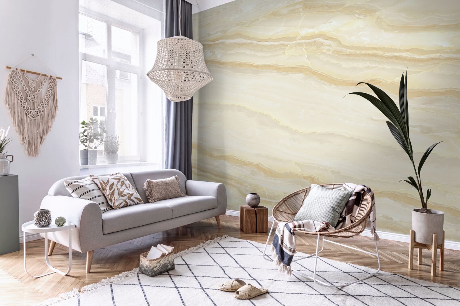 Fototapeta béžové porcelánové dlaždice