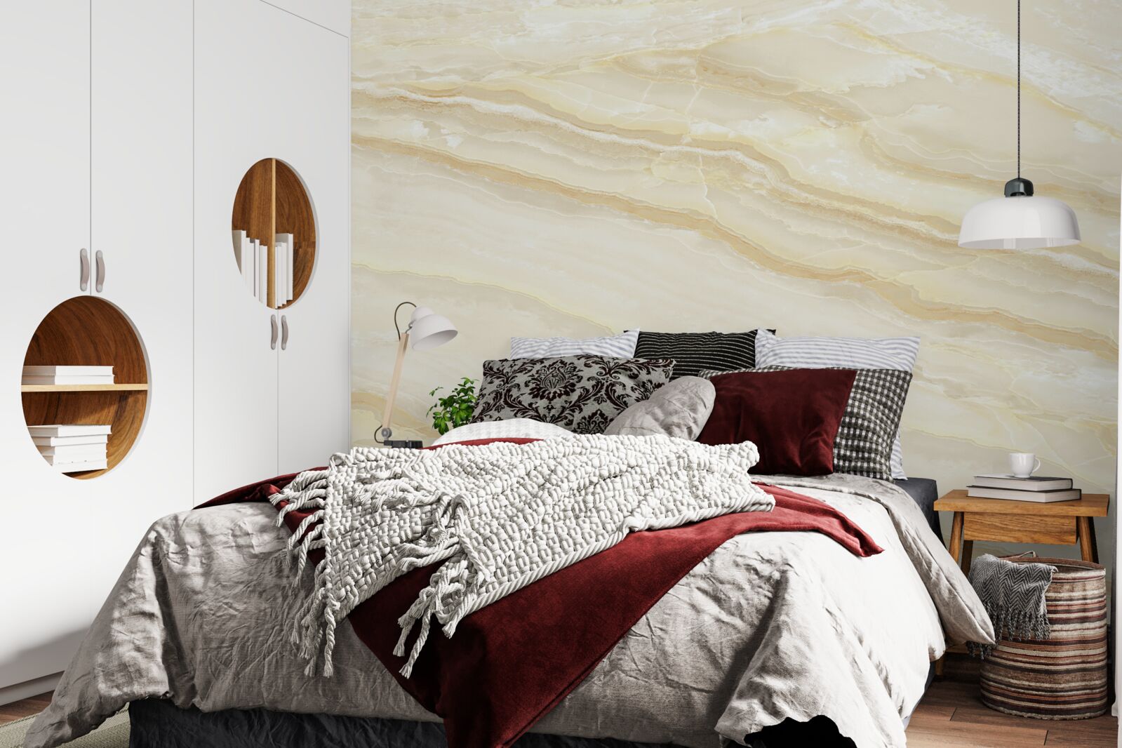 Fototapeta béžové porcelánové dlaždice