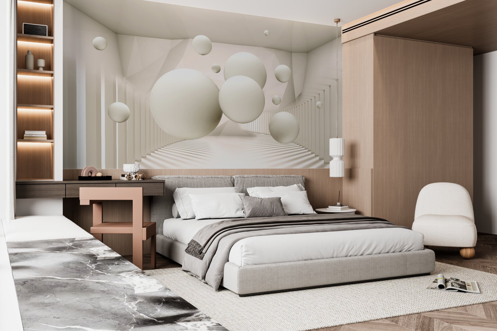 Fototapeta snehovo biele plávajúce kolesá