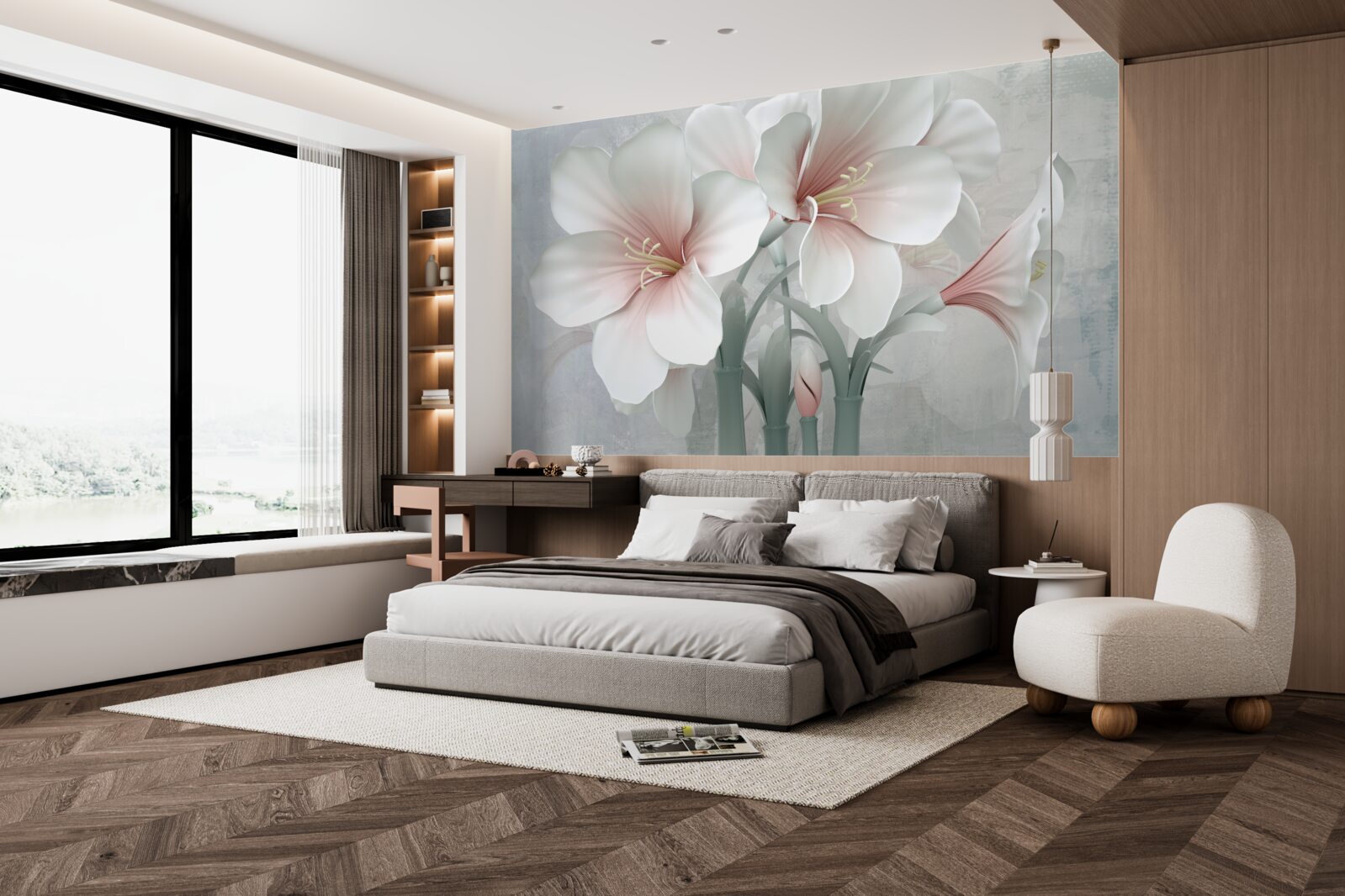 Fototapeta voňavá kompozícia jemných ľalií