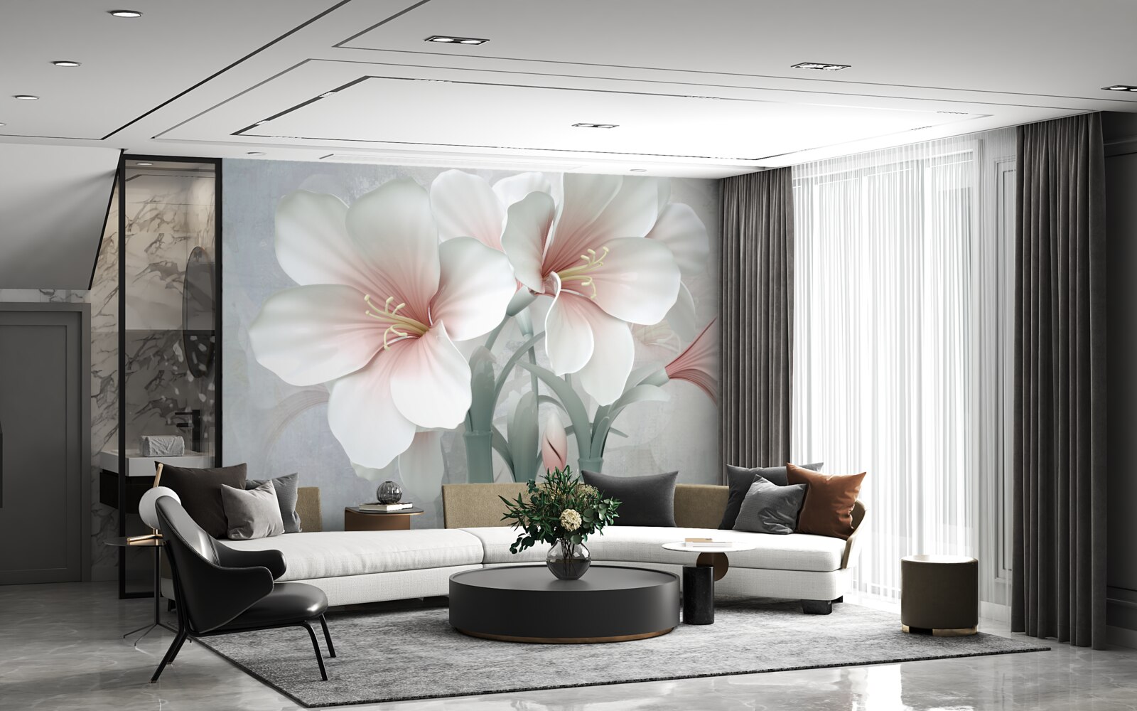 Fototapeta voňavá kompozícia jemných ľalií