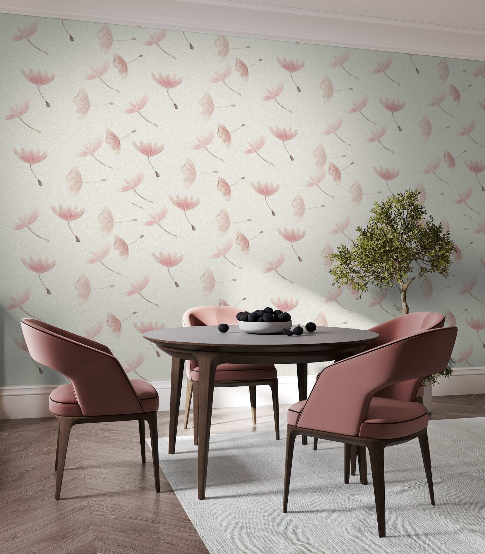 Fototapeta početné malé kvety