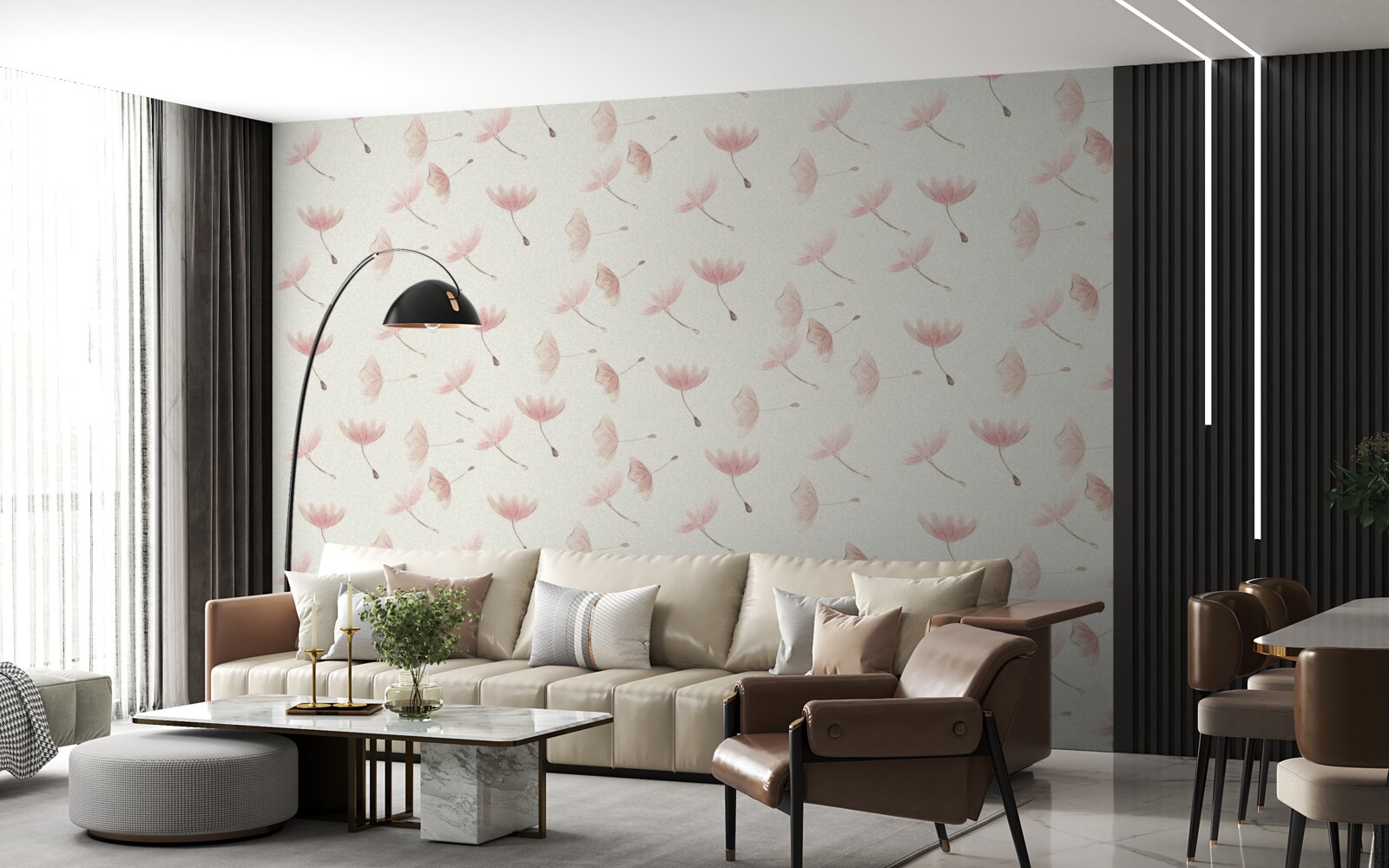 Fototapeta početné malé kvety