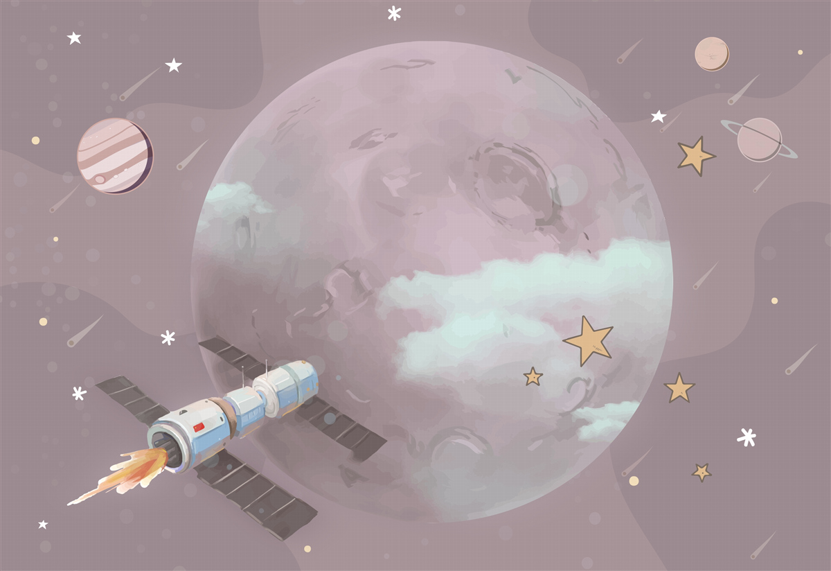 Fototapeta satelitov na aktuálnej ceste