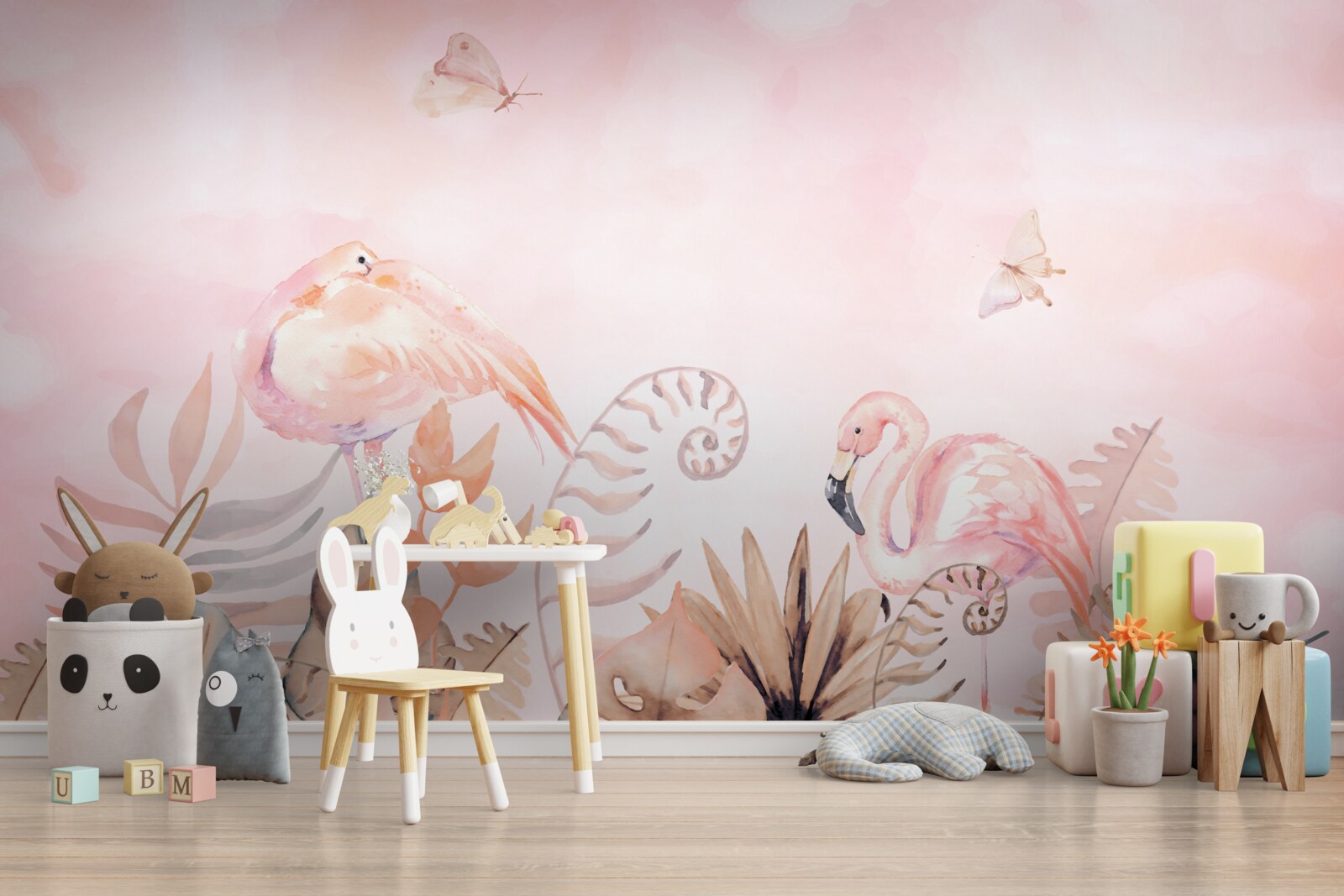 Fototapeta na konároch sú ružové spotseniaky