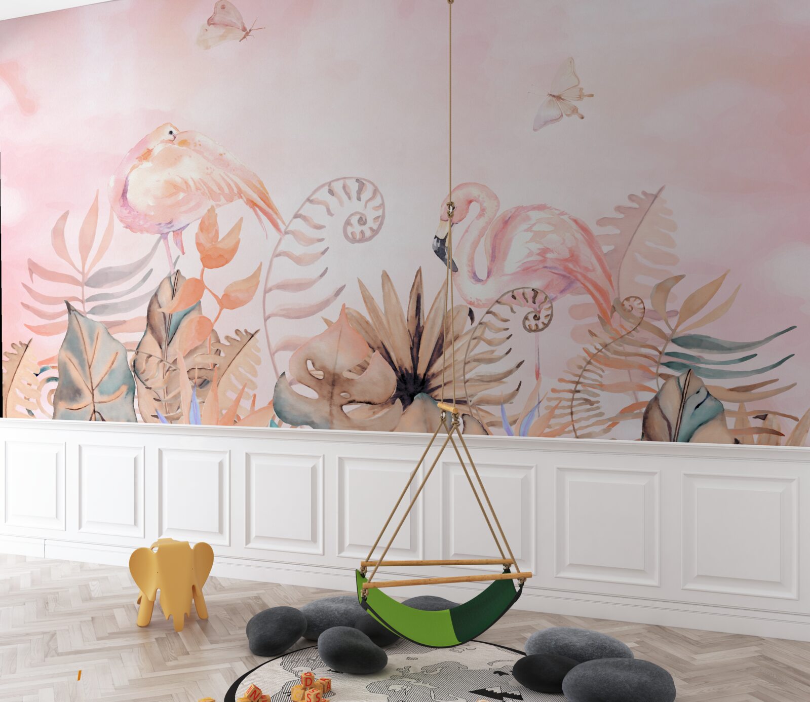 Fototapeta na konároch sú ružové spotseniaky