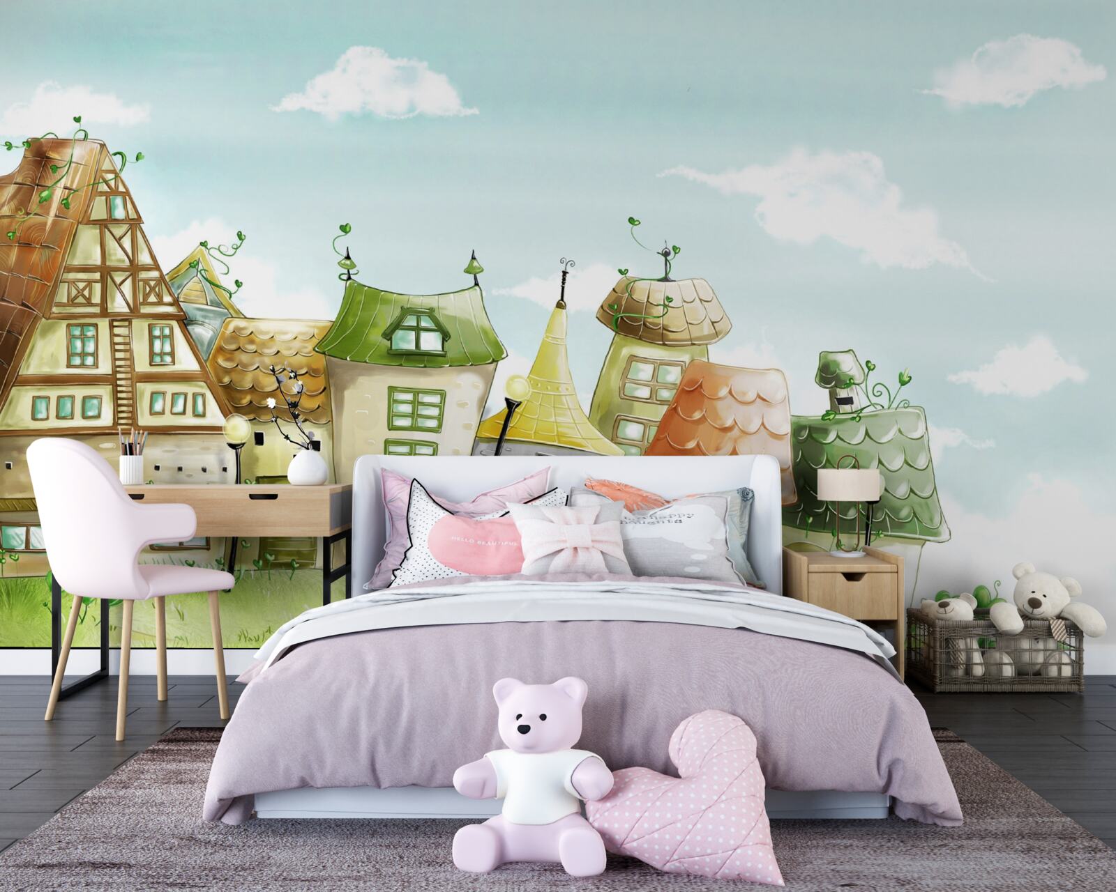 Fototapeta mesto na fotku