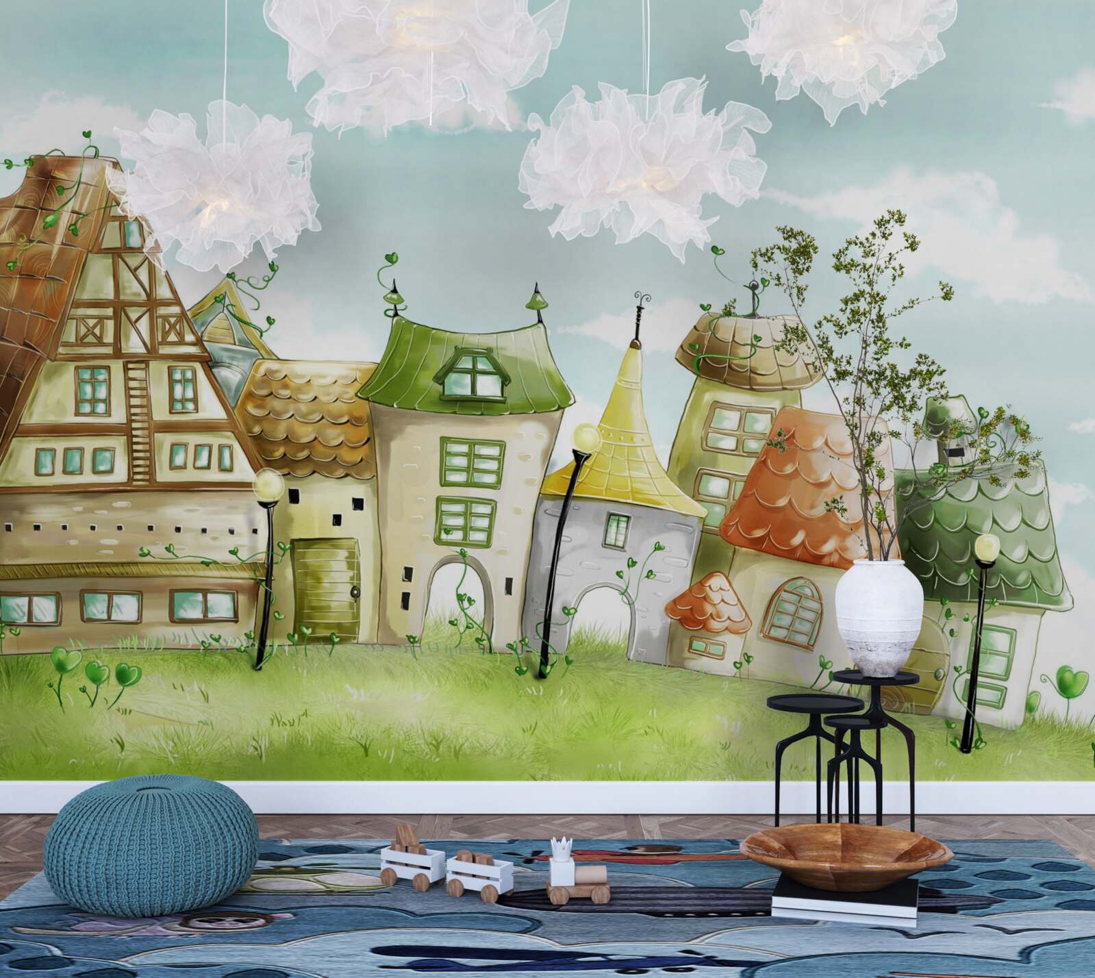 Fototapeta mesto na fotku