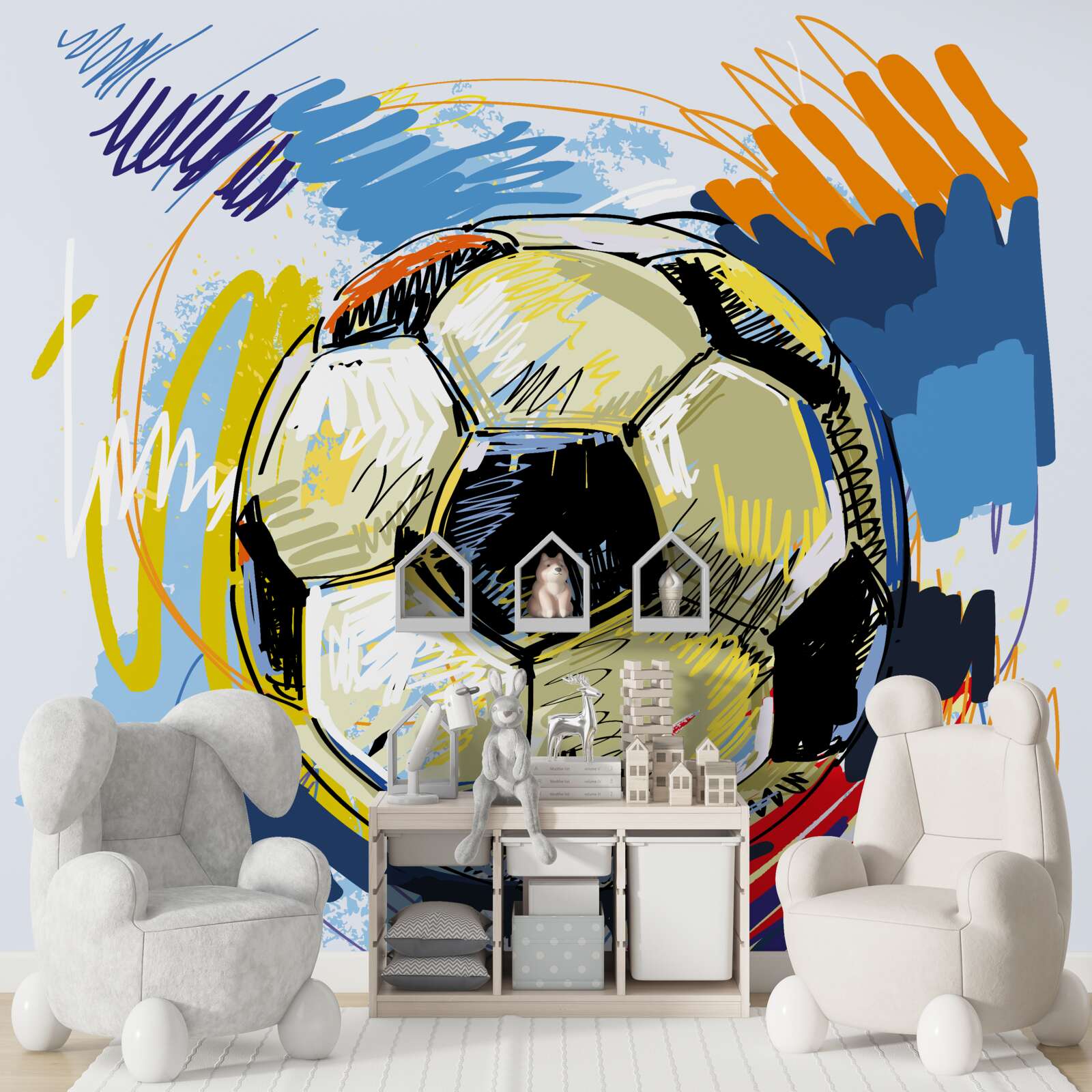 Fototapeta z futbalu sa stala opica