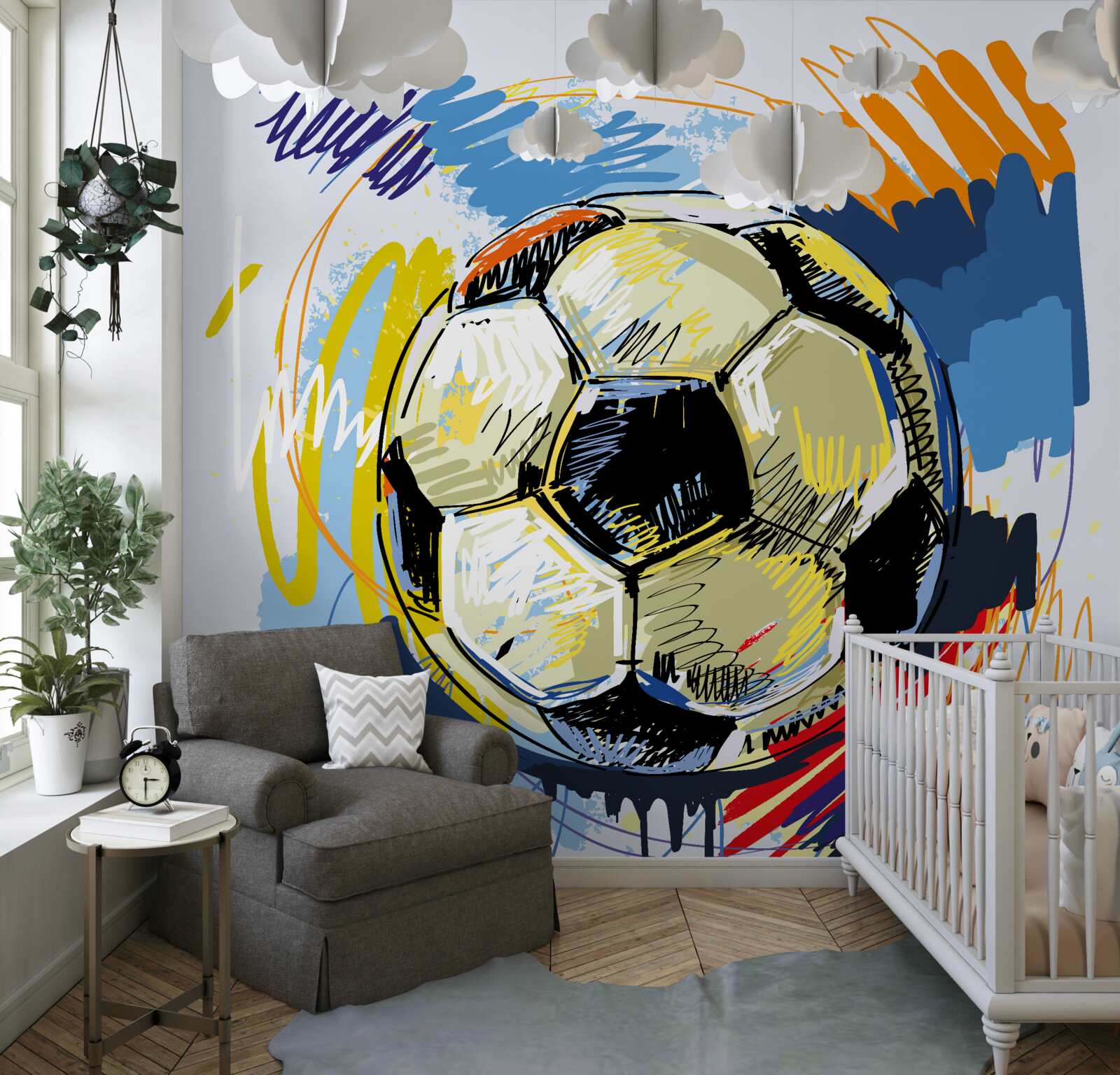 Fototapeta z futbalu sa stala opica