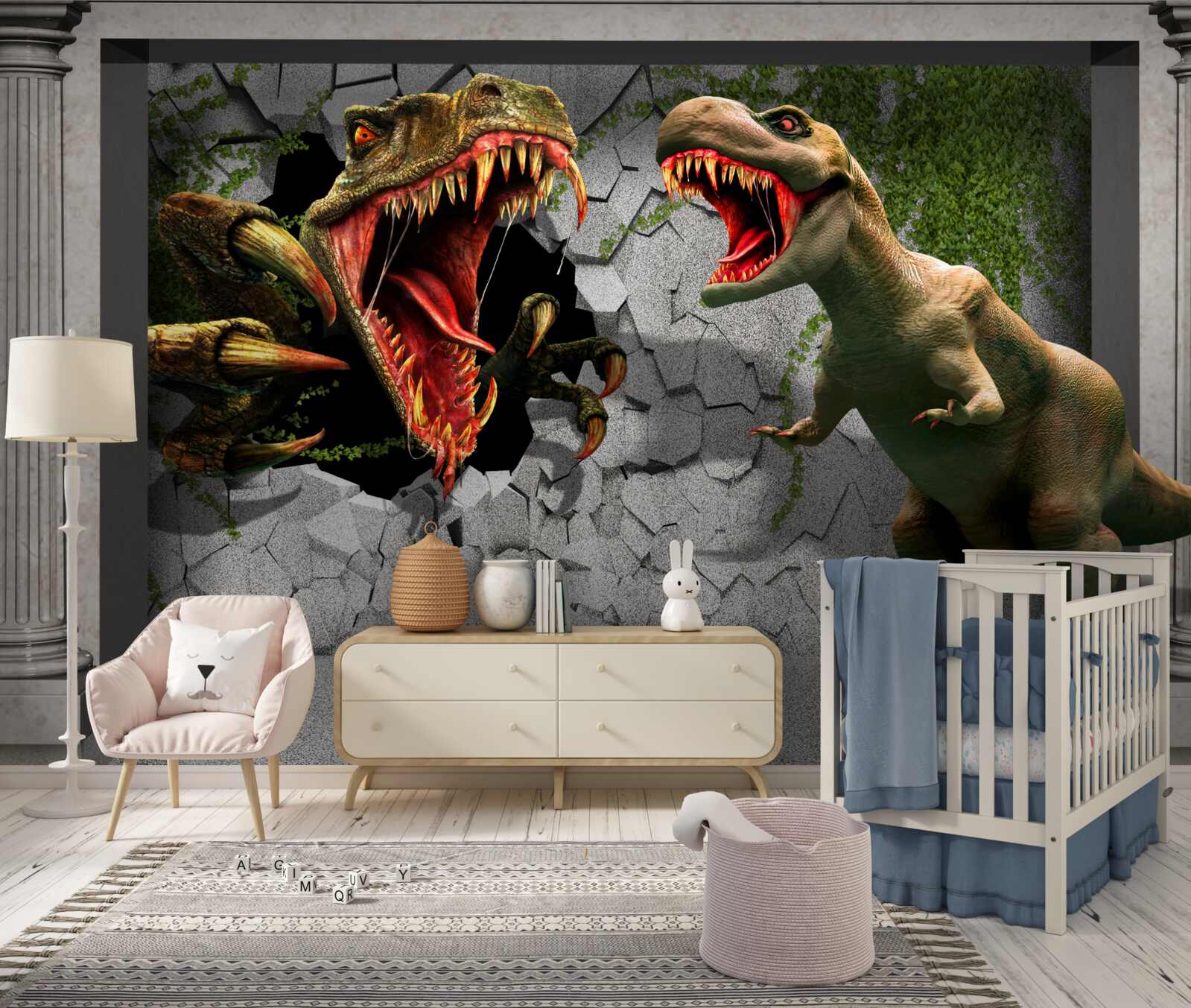 Fototapeta dinosaury vyjadrujú hnev