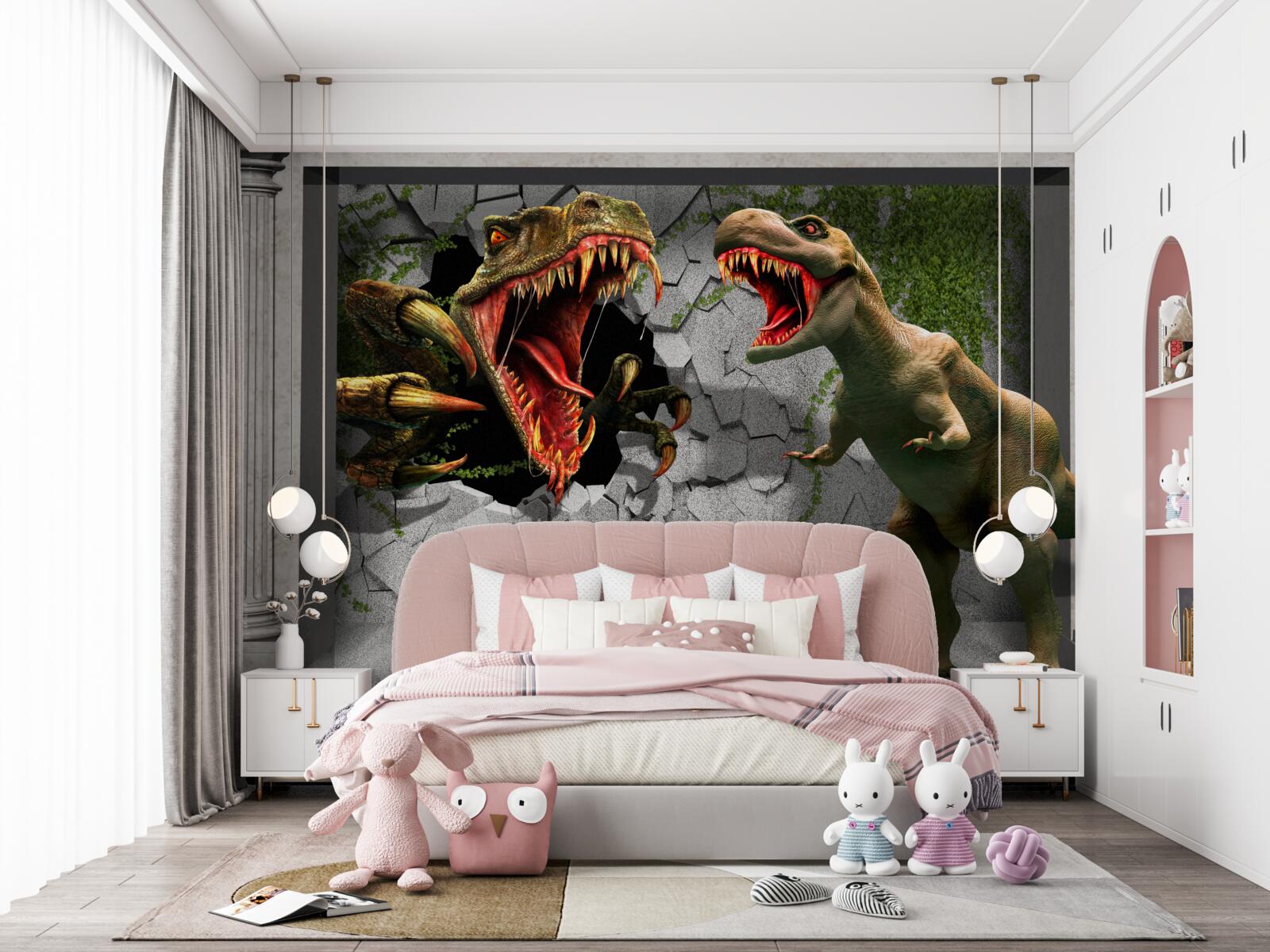 Fototapeta dinosaury vyjadrujú hnev