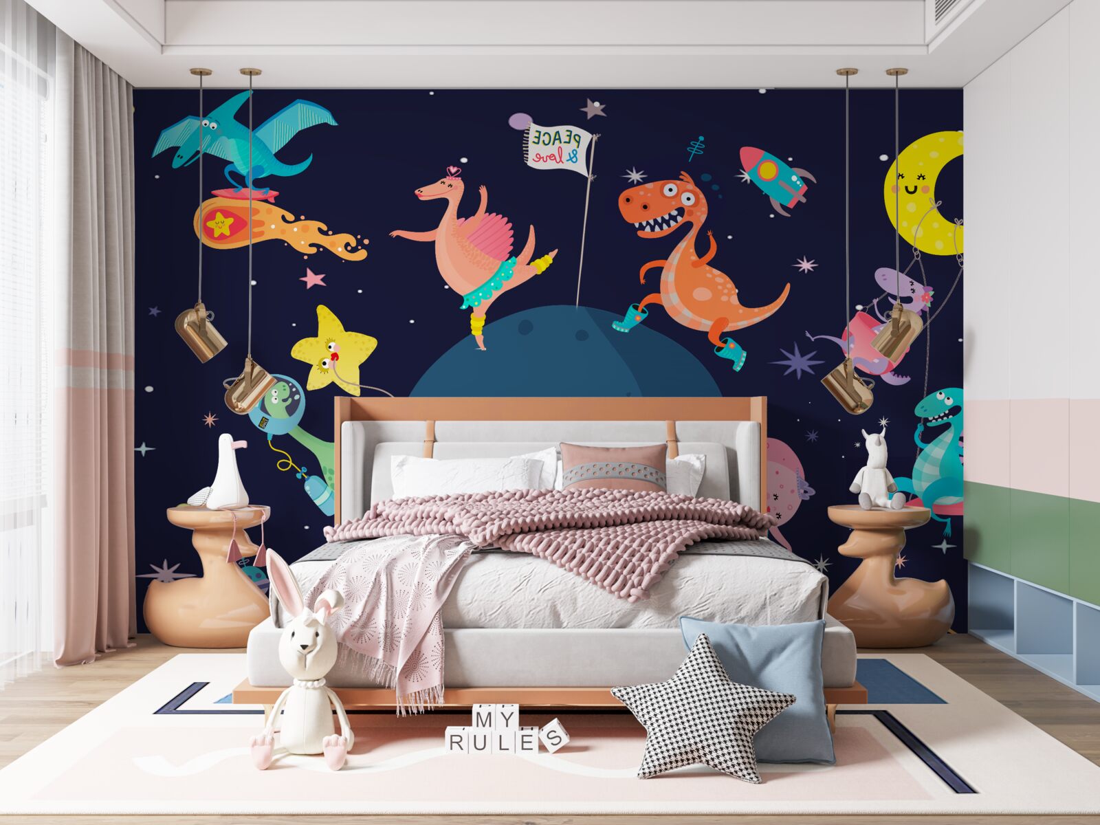 Fototapeta vesminove dinosaury