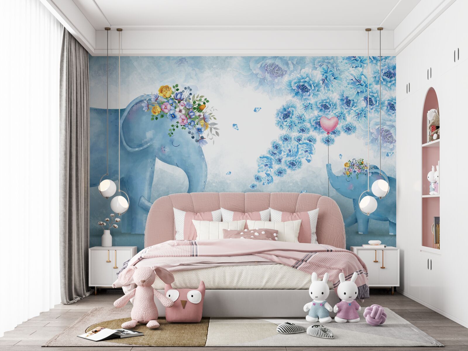 Fototapeta maly slany s kvetmi