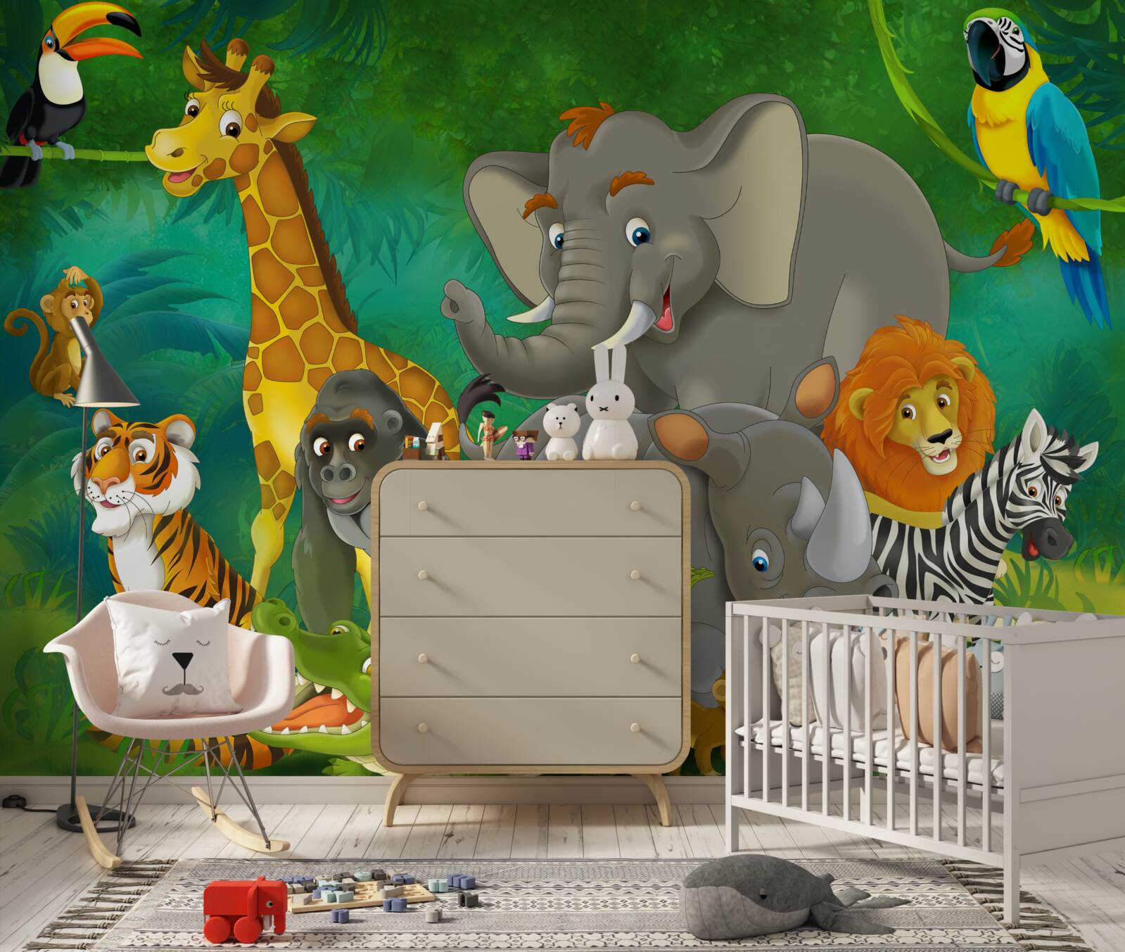 Fototapeta v lese zvieratá vyjadrujú radosť