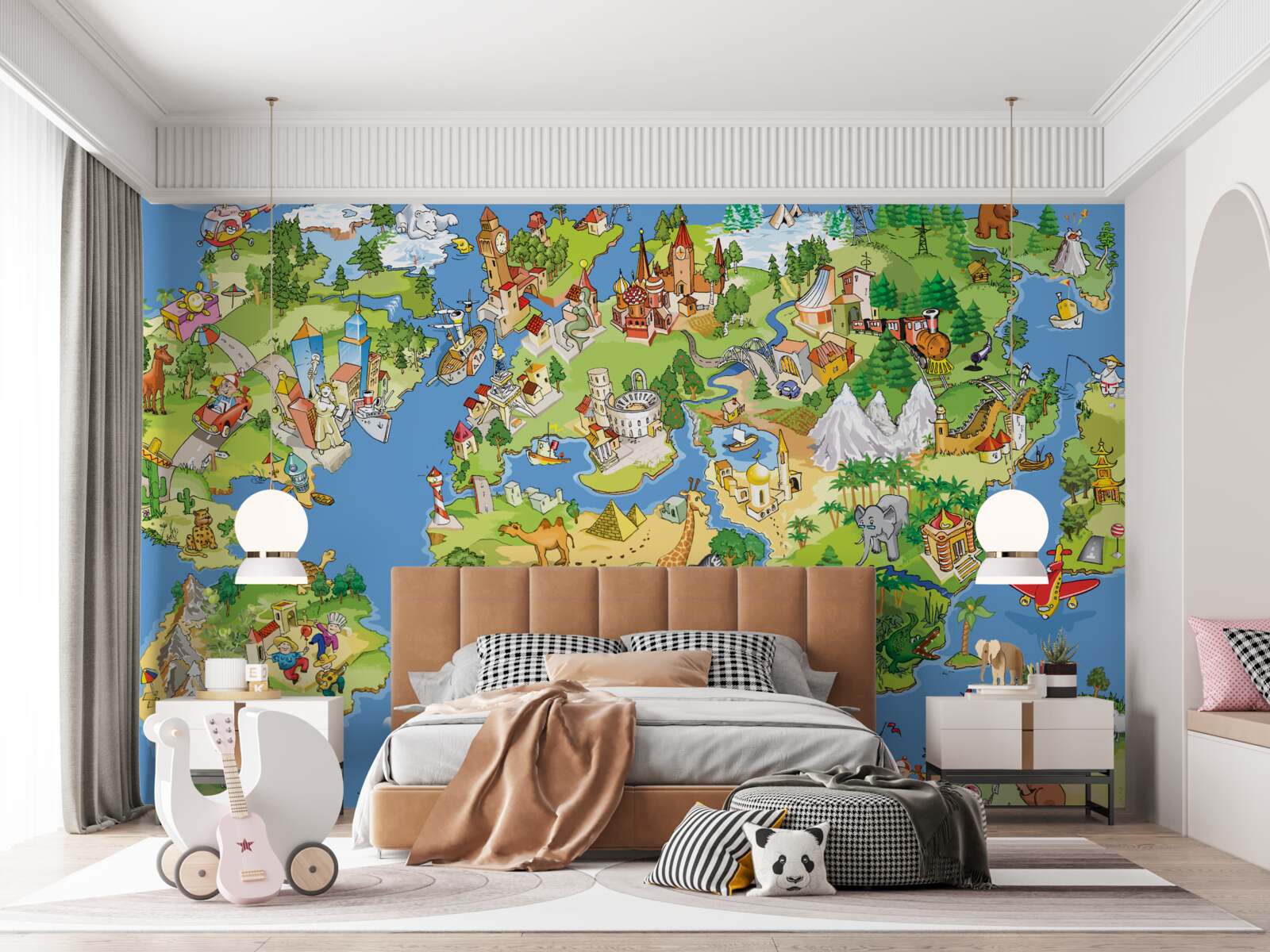 Fototapeta malá mapa Saint Pre Deti