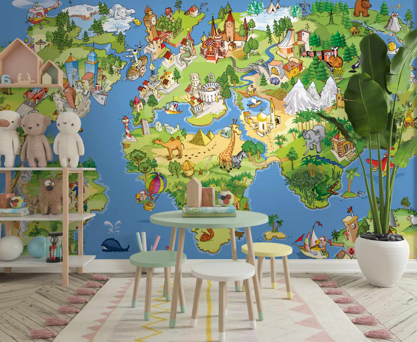 Fototapeta malá mapa Saint Pre Deti