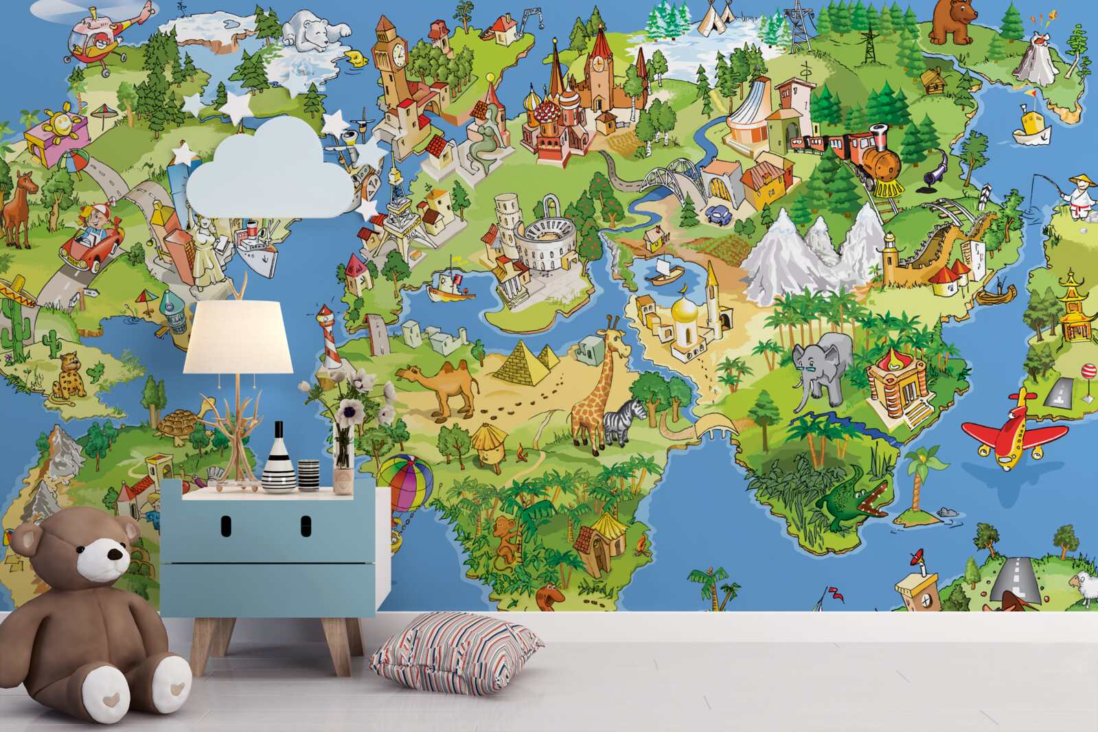 Fototapeta malá mapa Saint Pre Deti