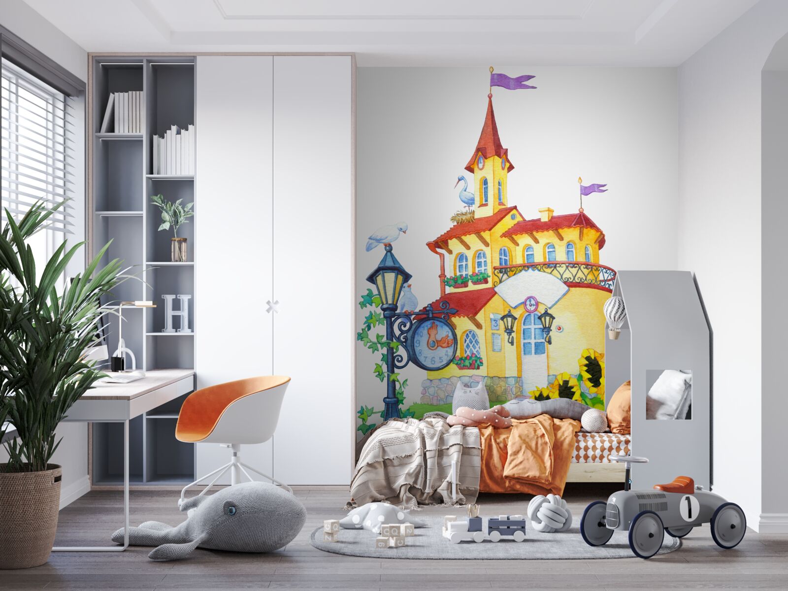 Fototapeta hrad zobrazený na obrázku