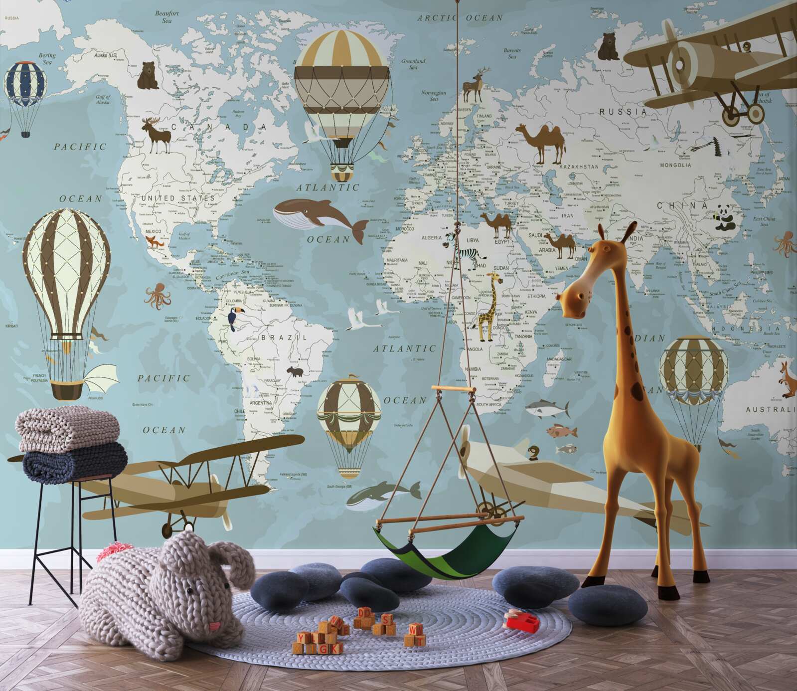 Fototapeta mapa sveta