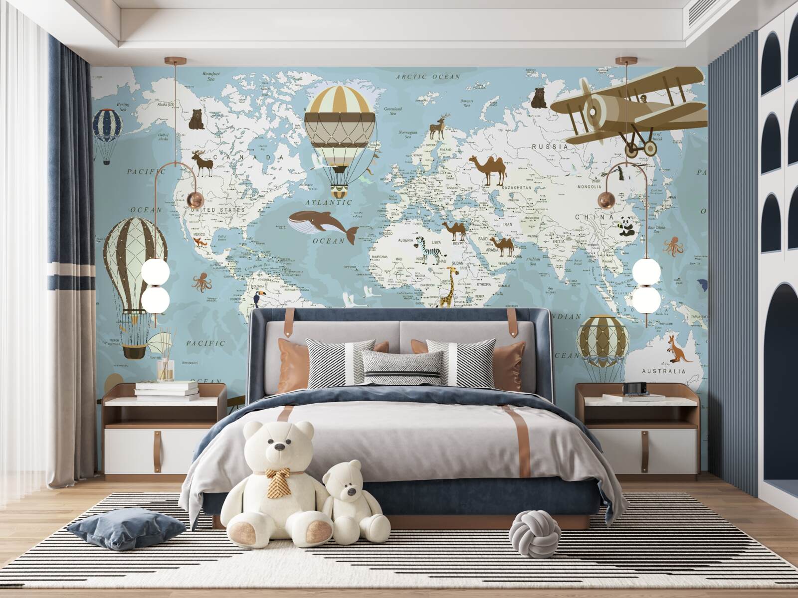 Fototapeta mapa sveta