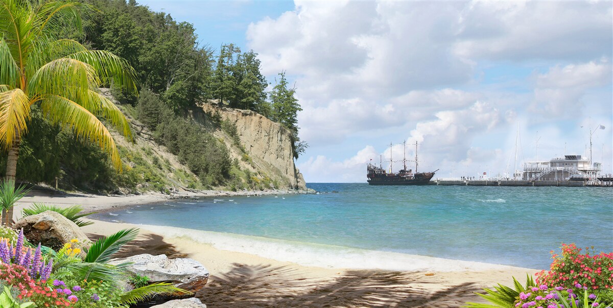 Fototapeta prístav s loďami