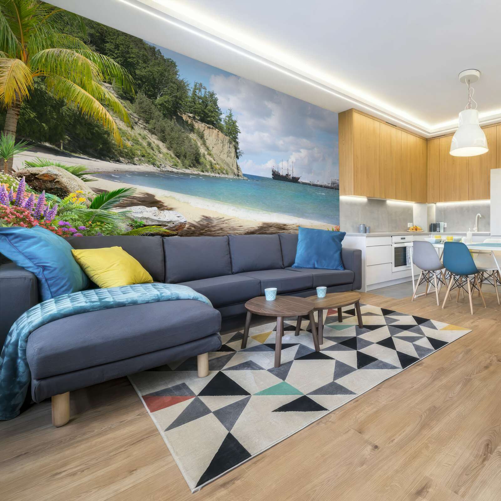 Fototapeta prístav s loďami