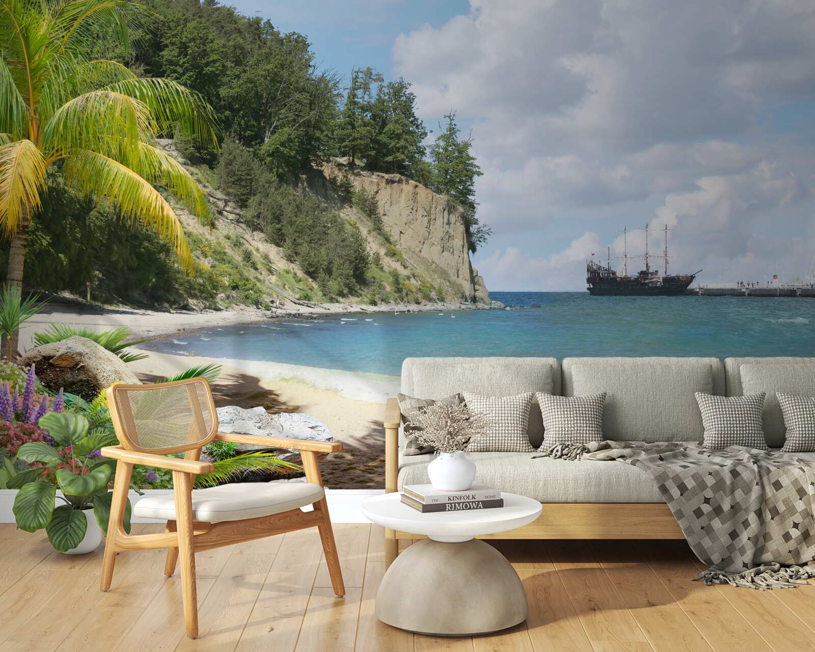 Fototapeta prístav s loďami