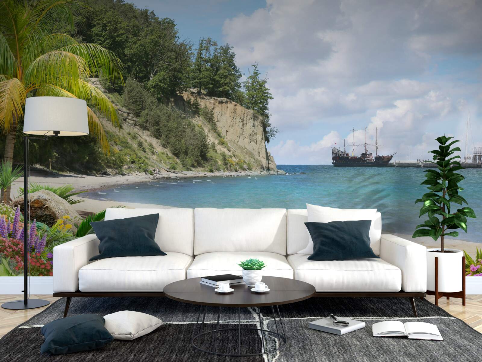 Fototapeta prístav s loďami