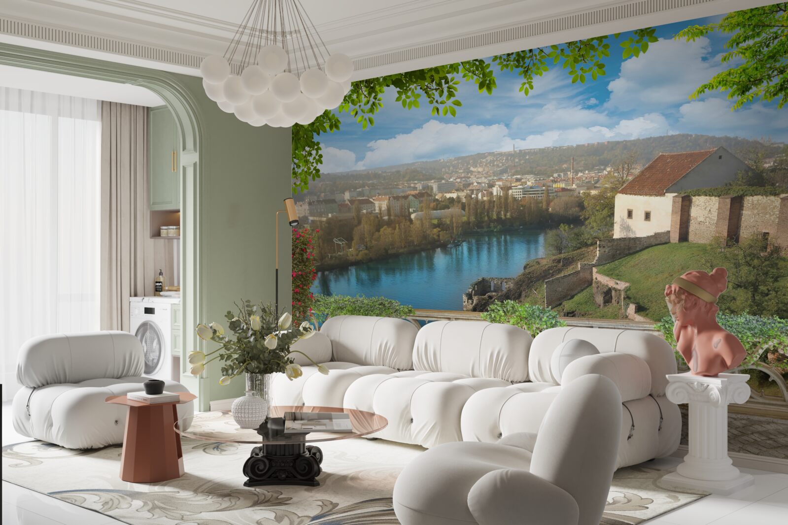 Fototapeta horská osada