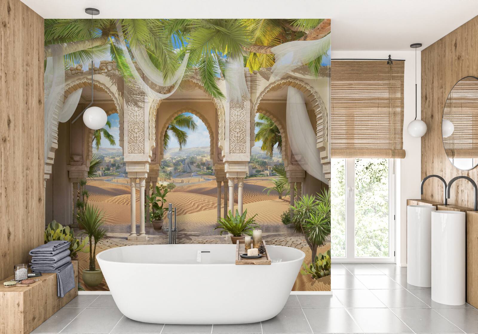 Fototapeta púštna panoráma z paláca