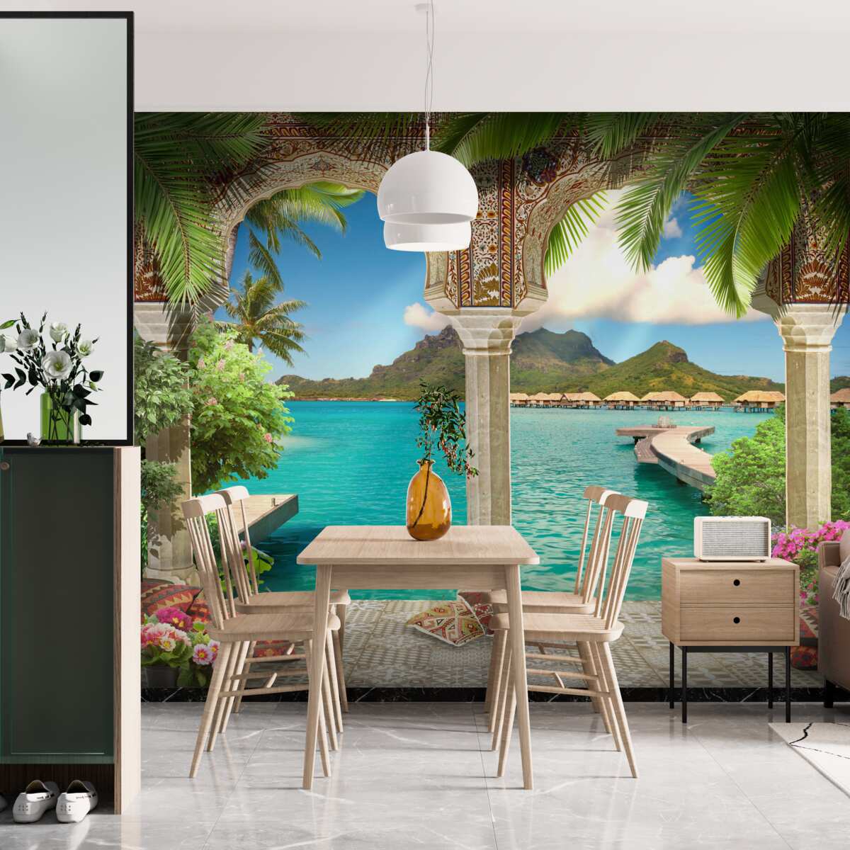 Fototapeta nádherná terasa na oddych