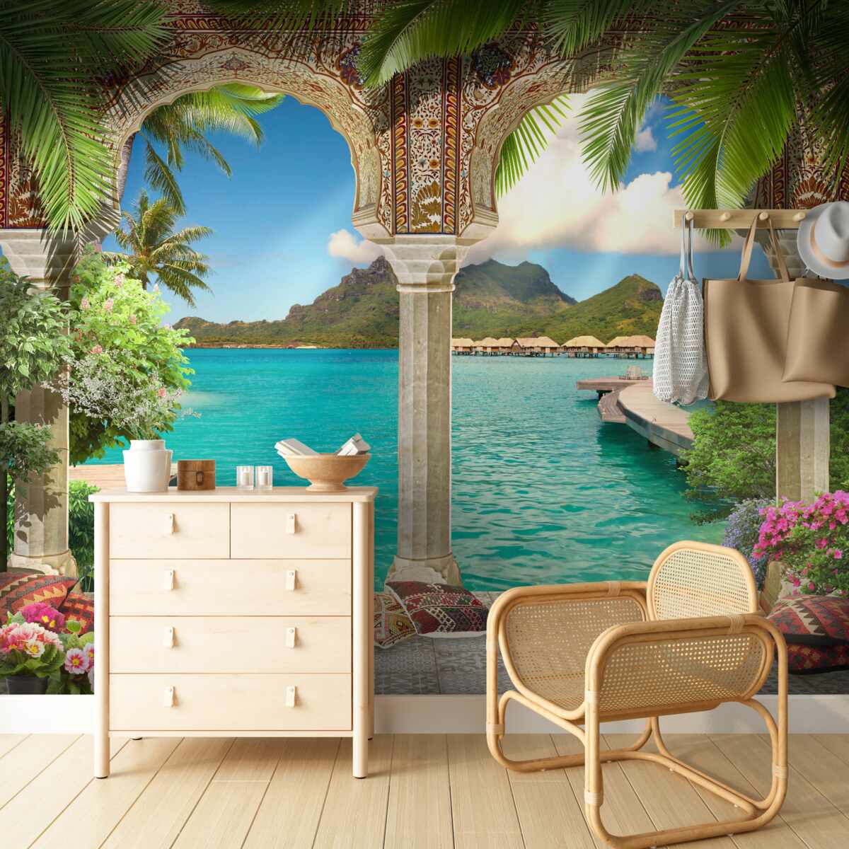 Fototapeta nádherná terasa na oddych