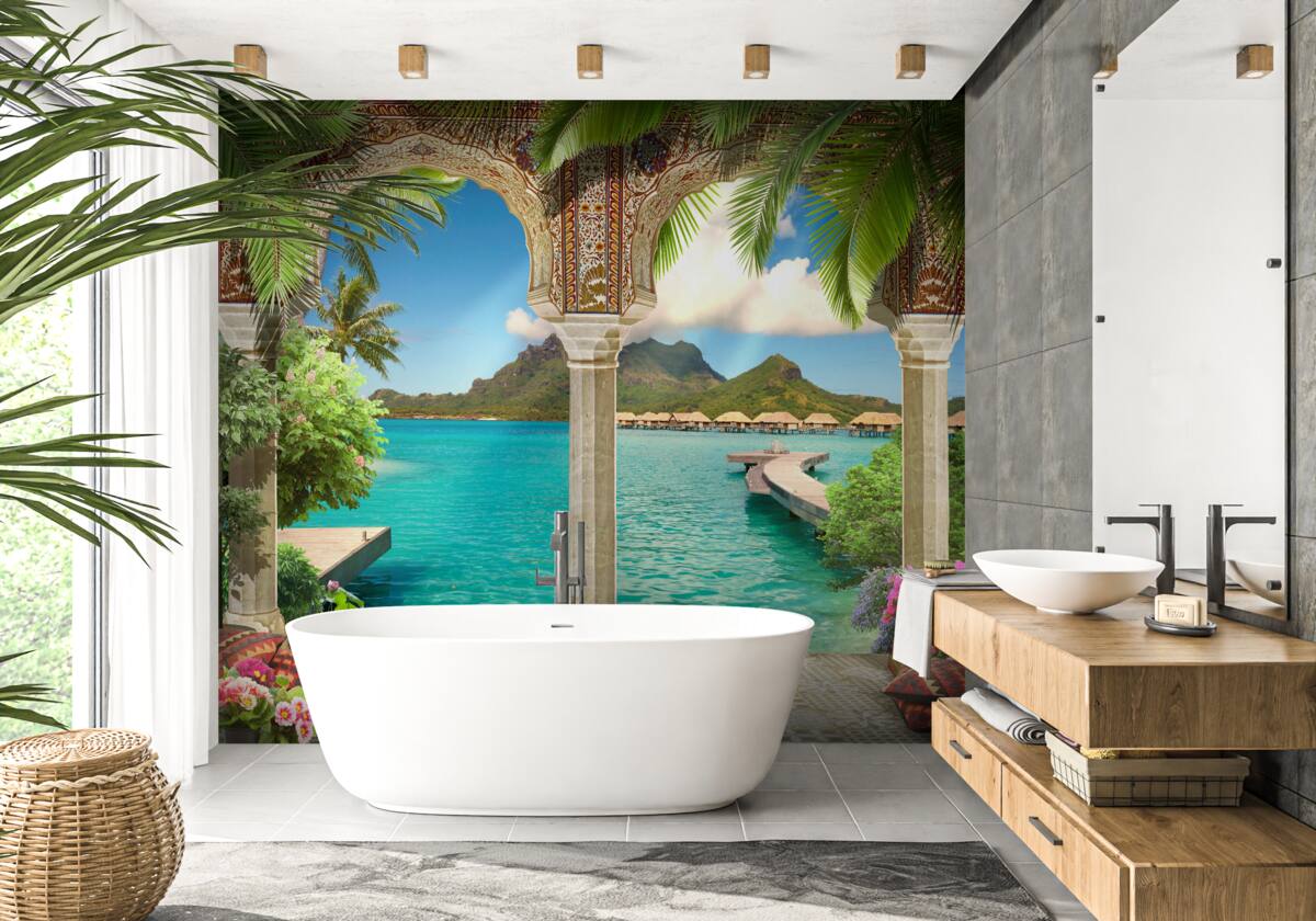 Fototapeta nádherná terasa na oddych