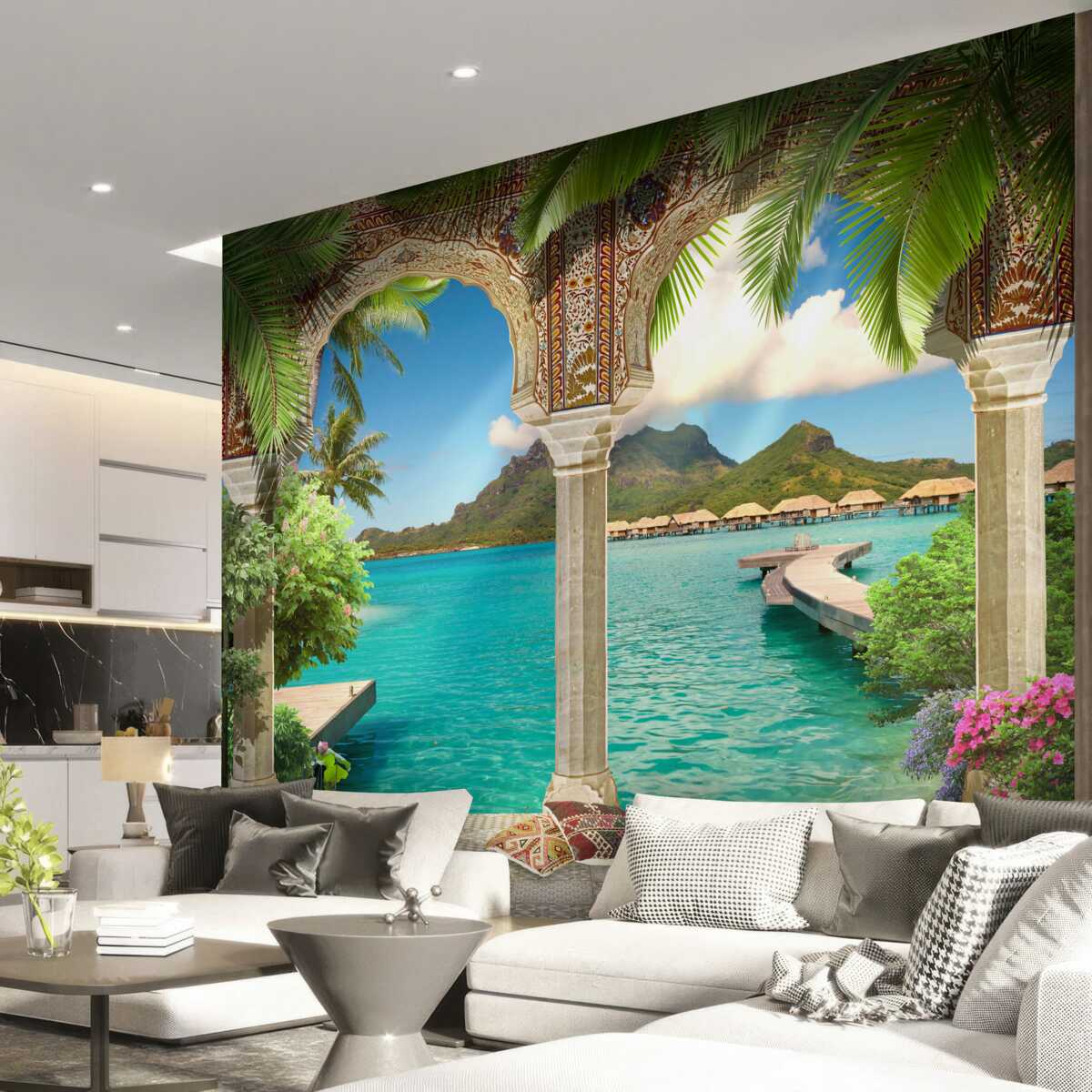 Fototapeta nádherná terasa na oddych