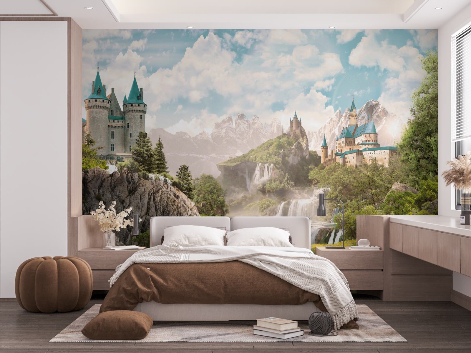 Fototapeta výhľad na hrady a vodopády