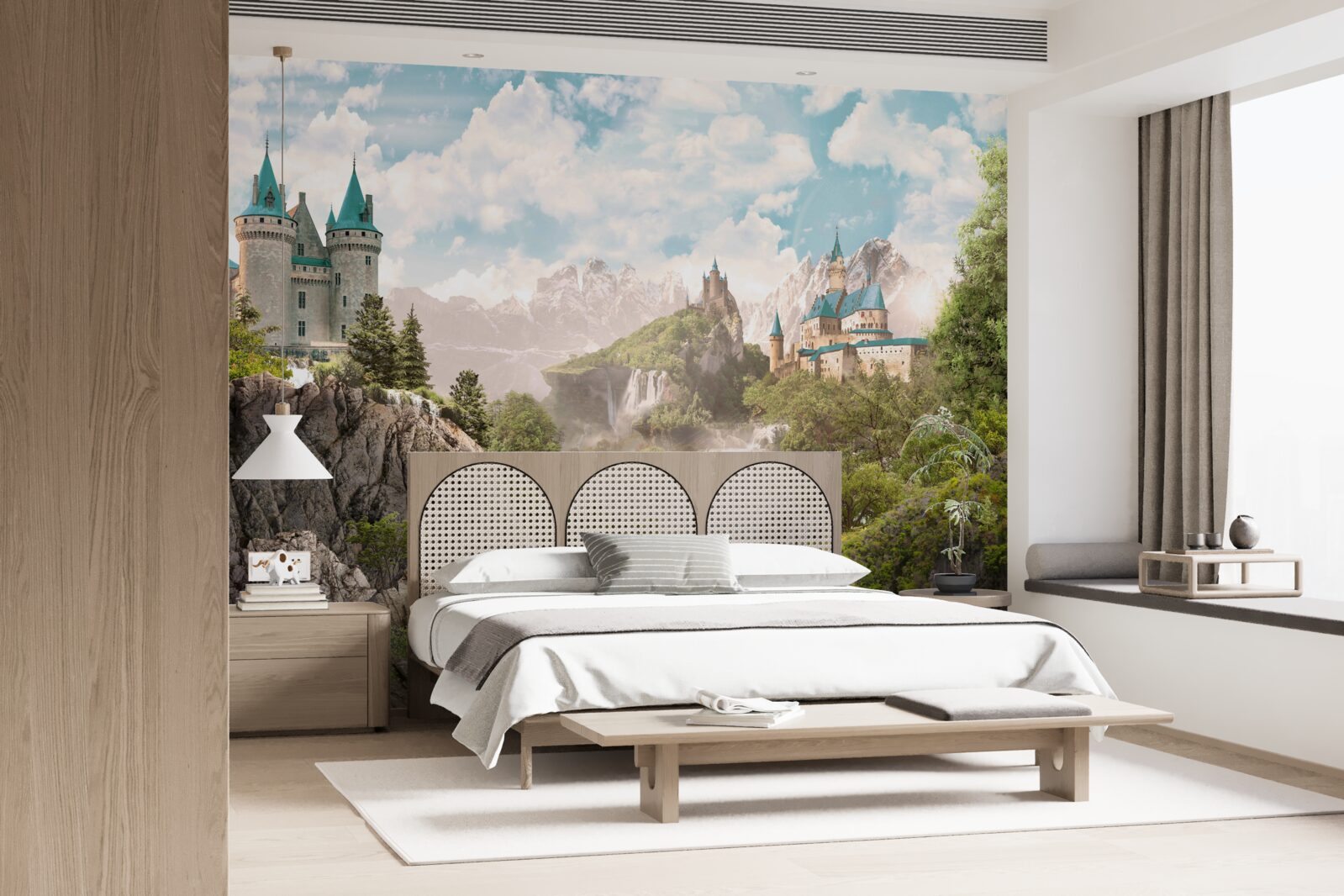 Fototapeta výhľad na hrady a vodopády