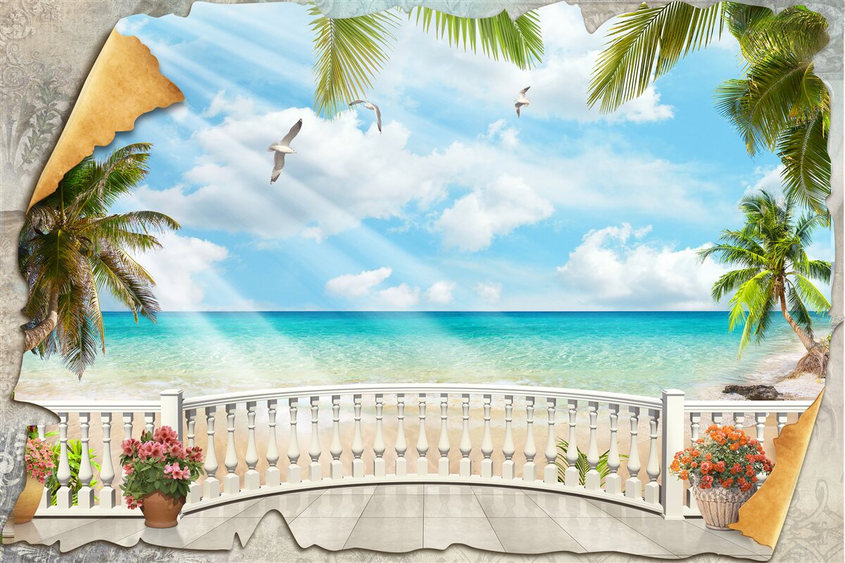 Fototapeta malebný výhľad na more v lete