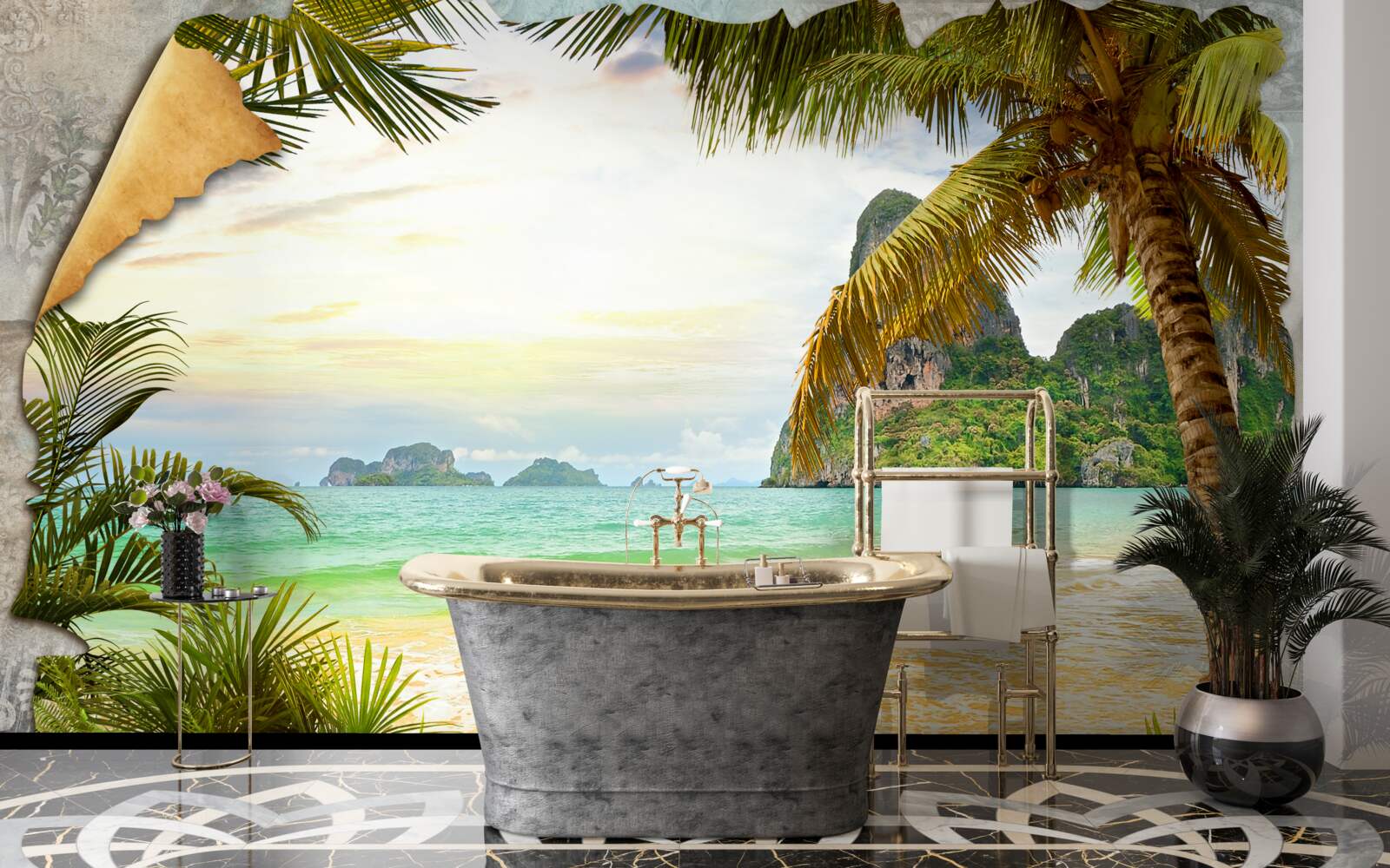 Fototapeta oceán a útesy