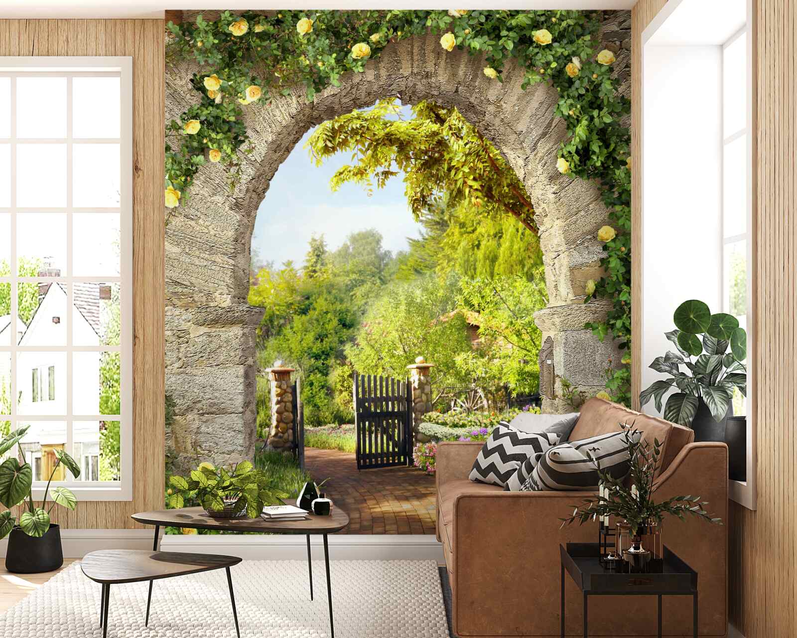 Fototapeta ružová záhrada