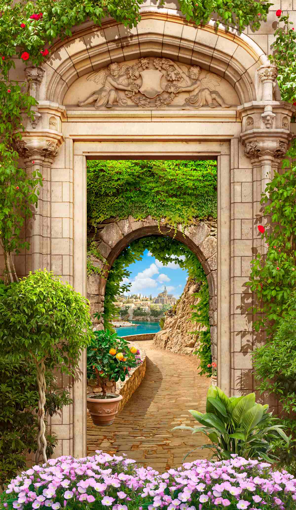 Fototapeta nádherný prechod pod oblúkom